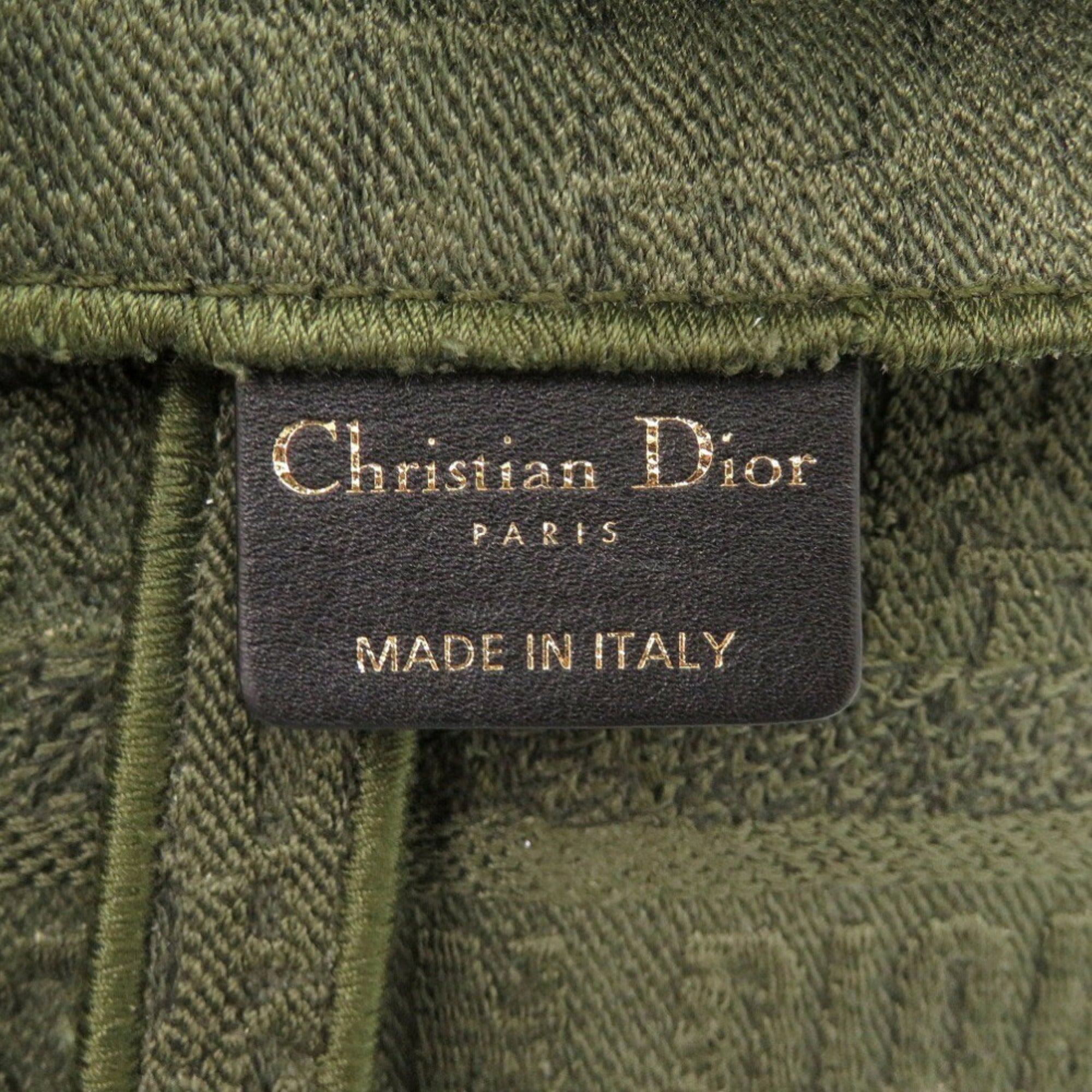 Christian Dior Khaki Canvas Fanny Pack Saddle Bag ()