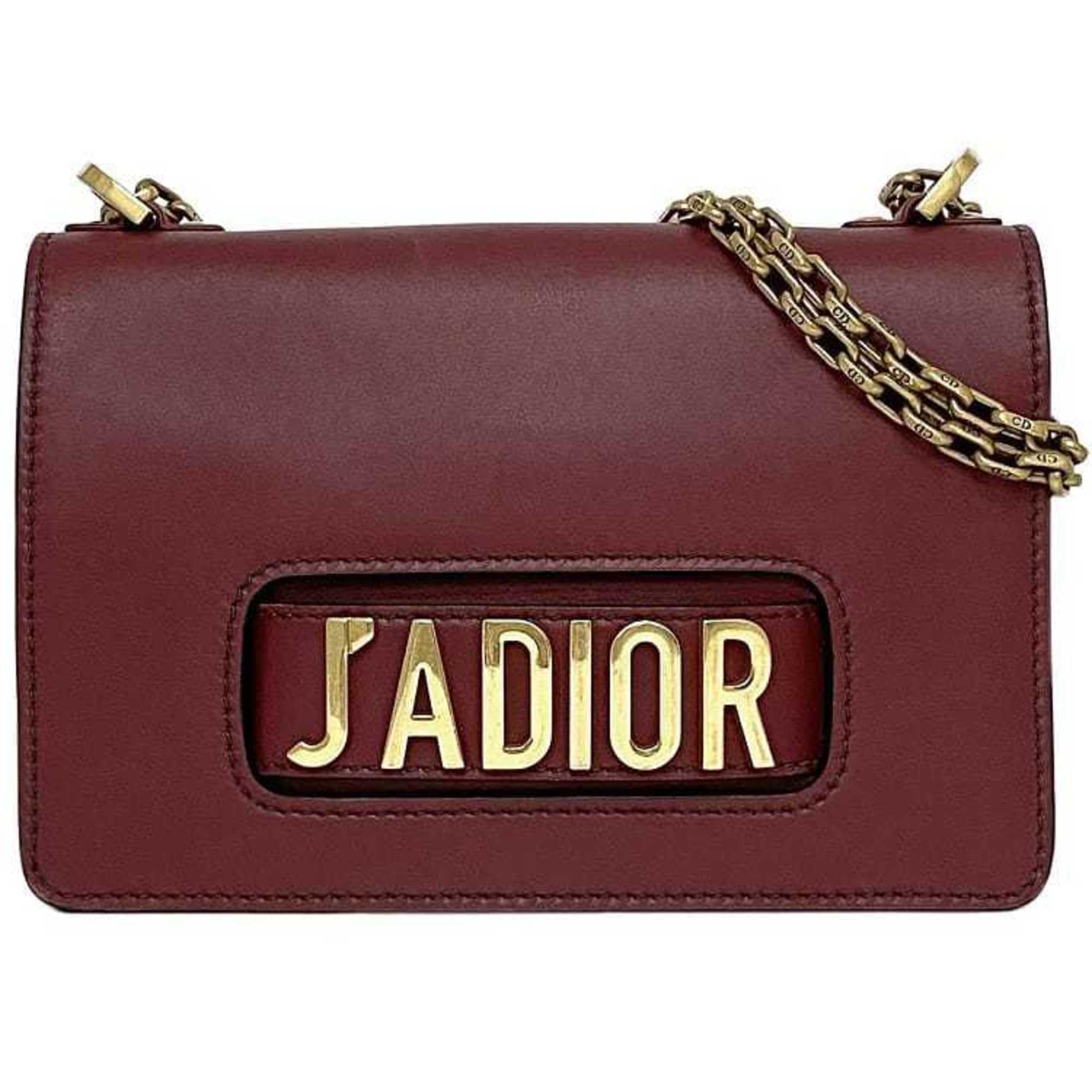Christian Dior Red Color Leather Shoulder Bag ()