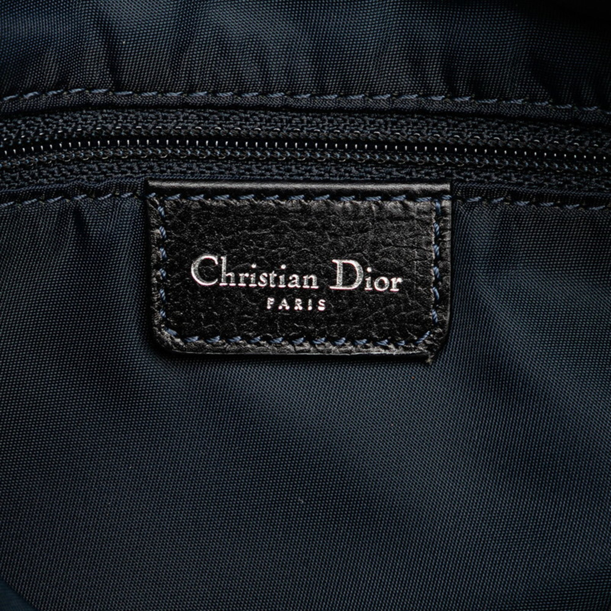 Christian Dior Trotter Orange Canvas Pochette Shoulder Bag ()