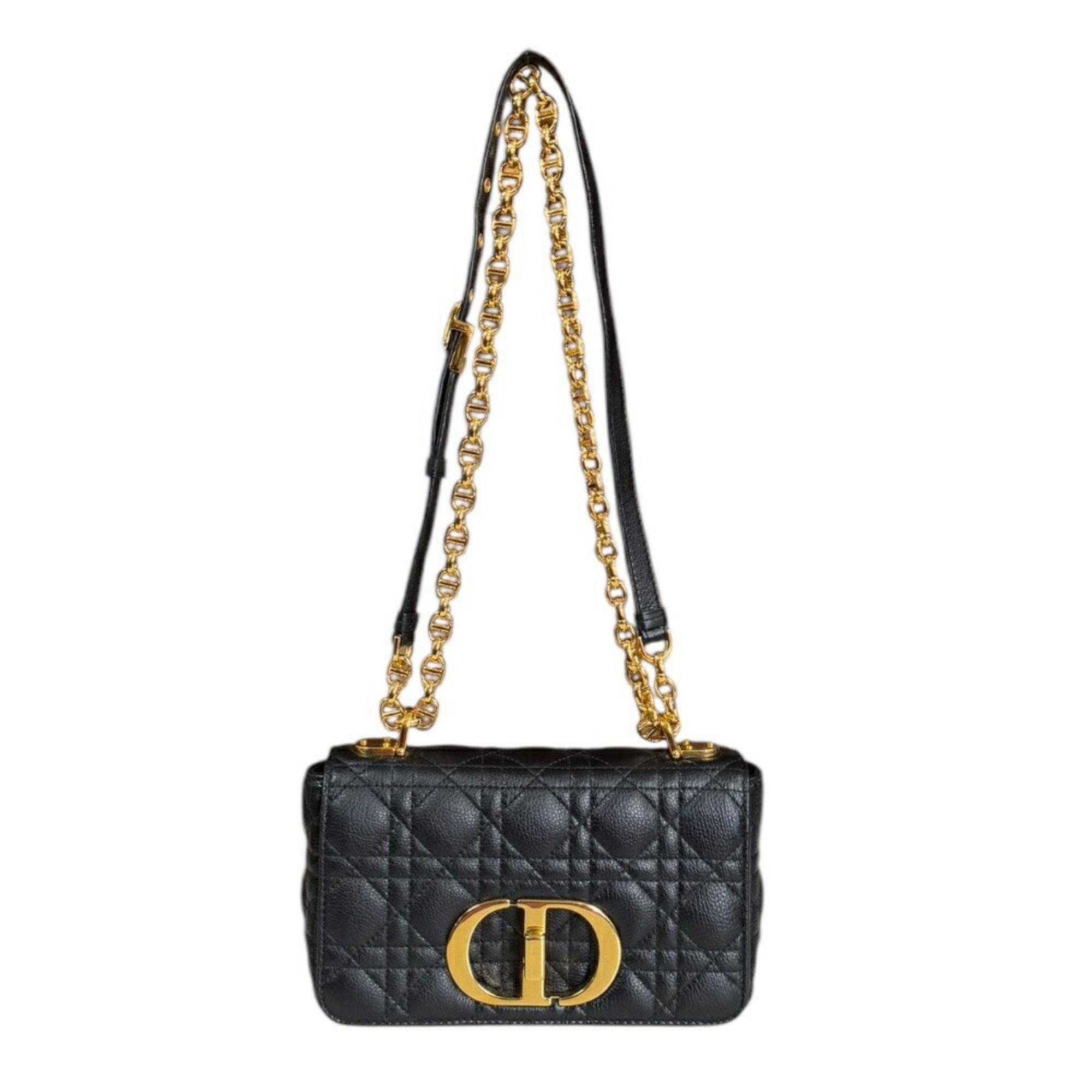 Christian Dior Black Leather Shoulder Bag ()