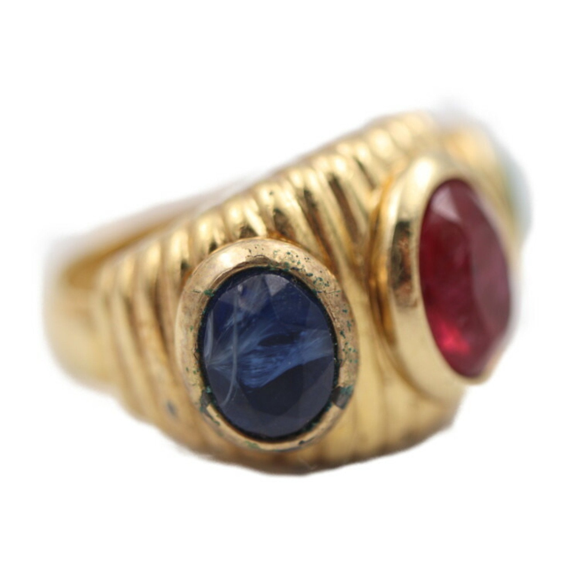 Christian Dior Gold Metal Band Ring ()
