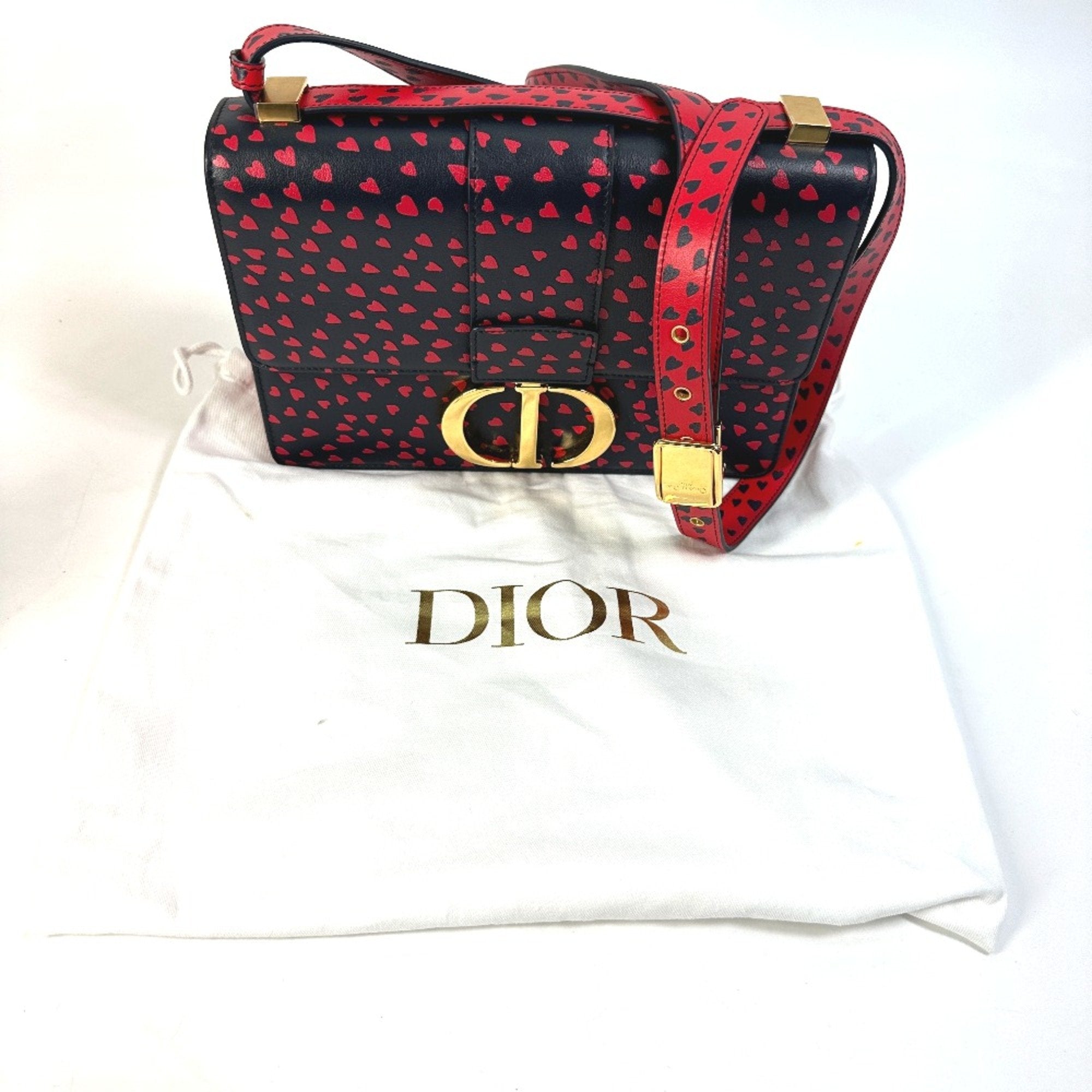 Christian Dior Black Leather Shoulder Bag ()