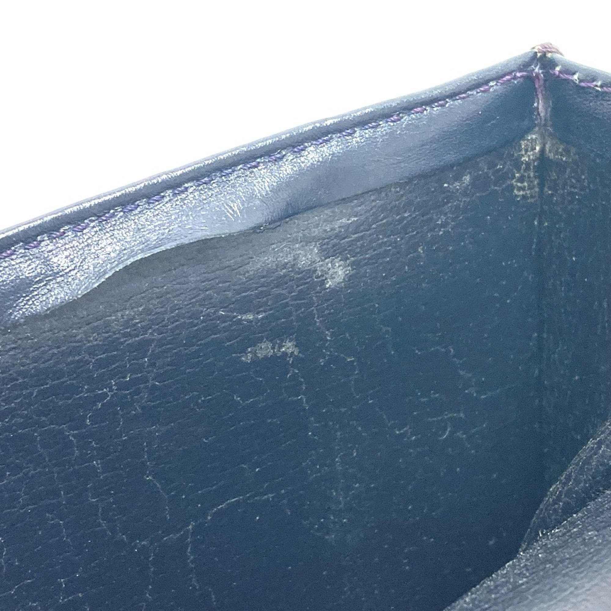 Christian Dior Navy Leather Shoulder Bag ()