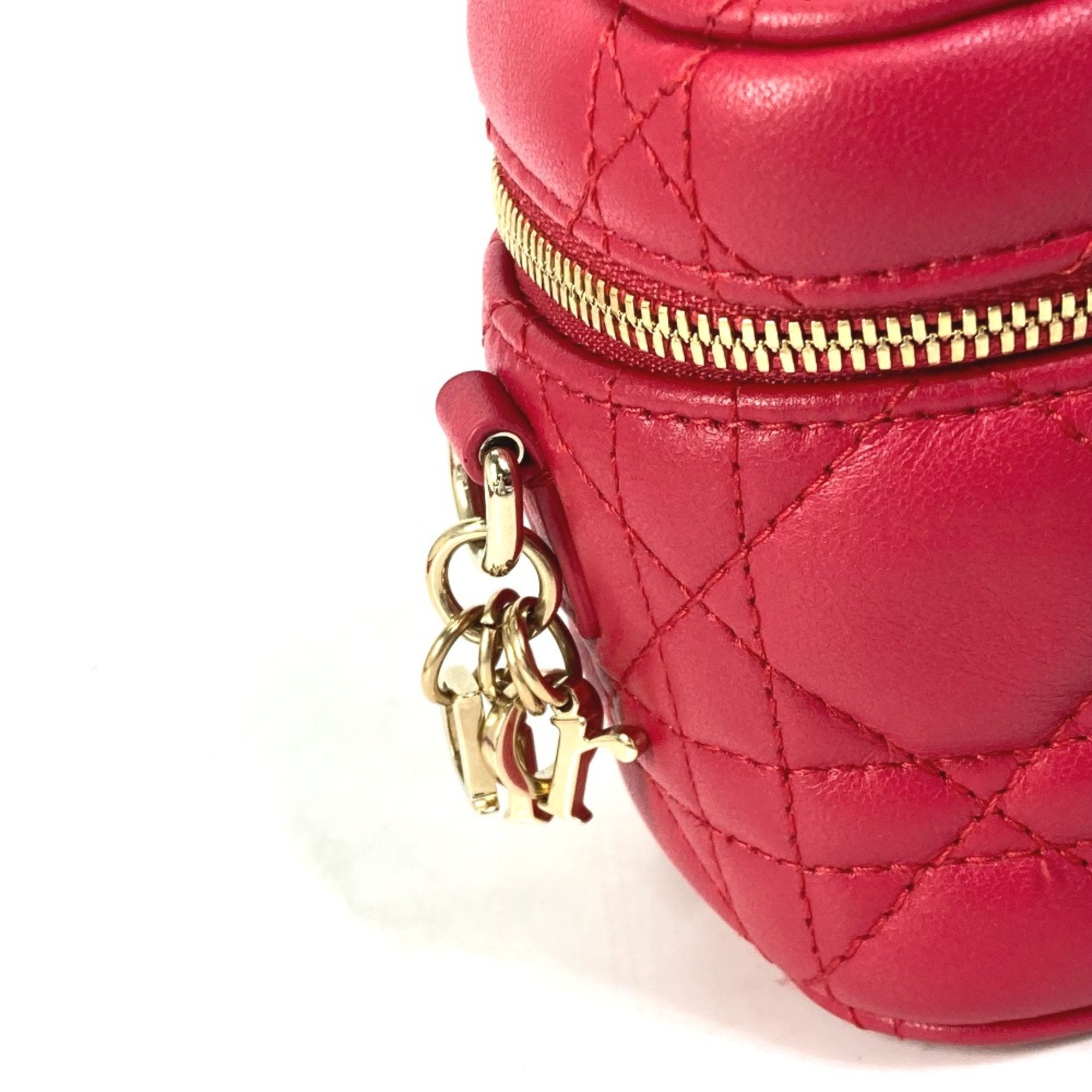 Christian Dior Red Leather Handbag ()