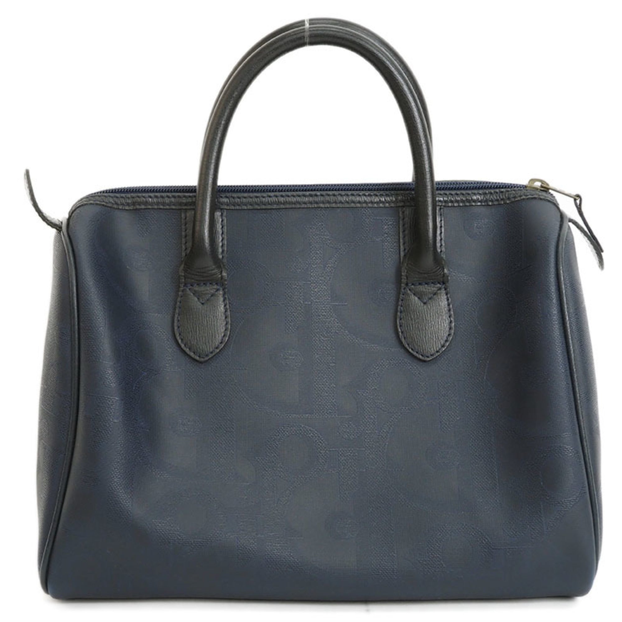 Christian Dior Navy Pvc Leather Handbag ()