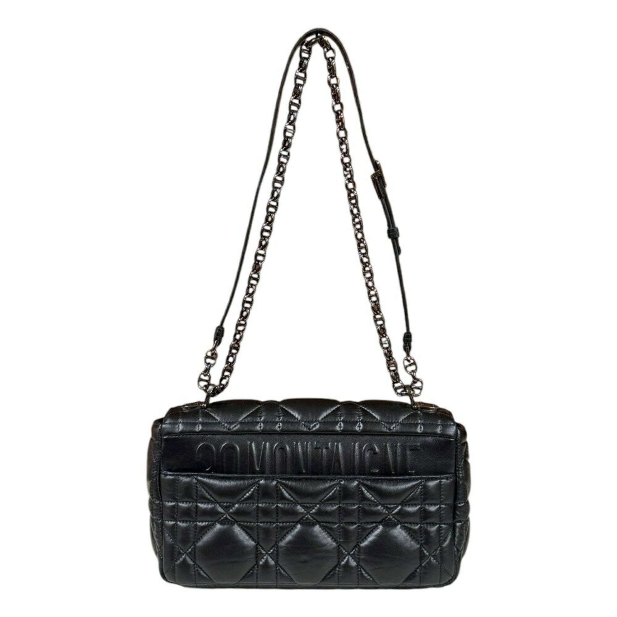 Christian Dior Black Leather Shoulder Bag ()