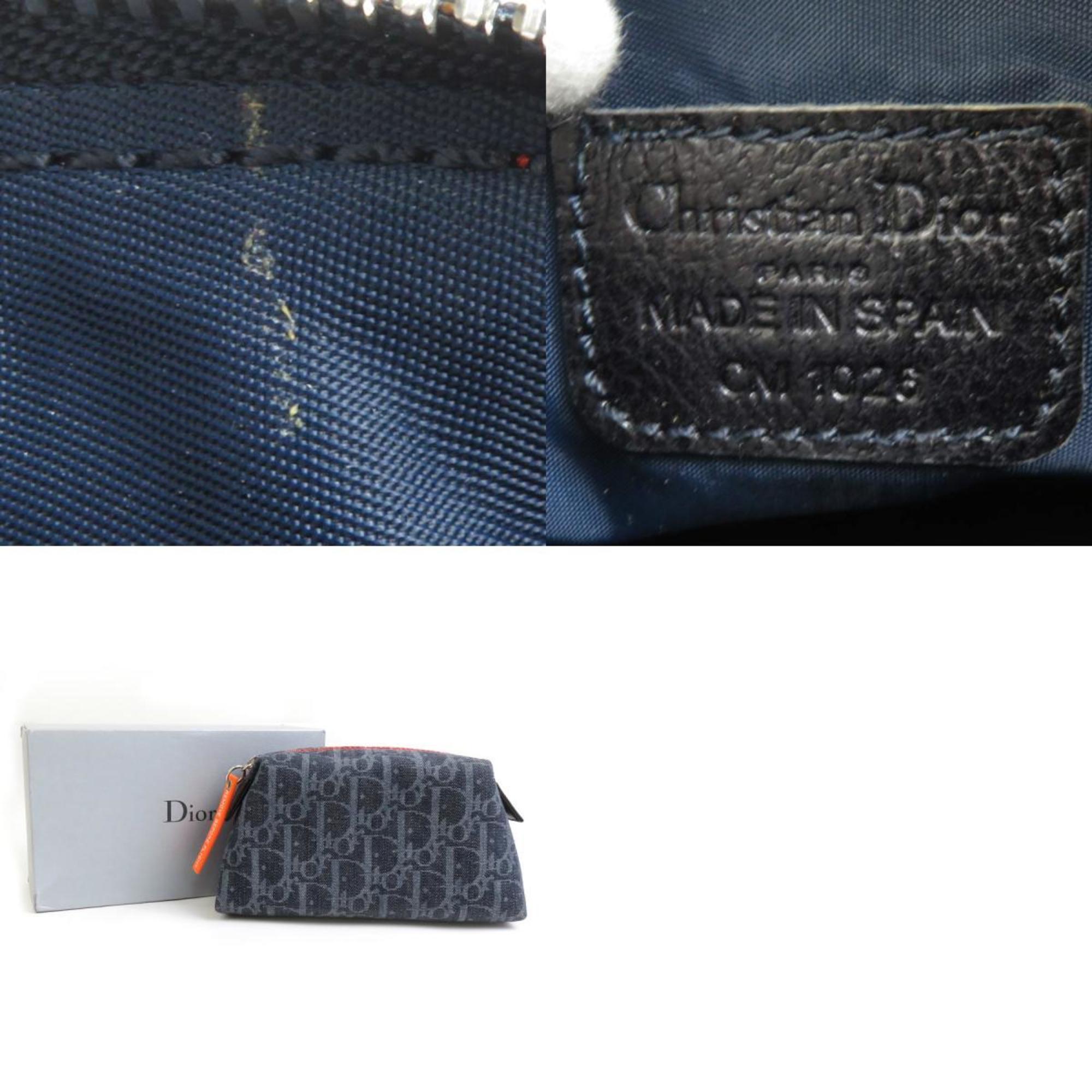 Christian Dior Navy Denim Pouch ()