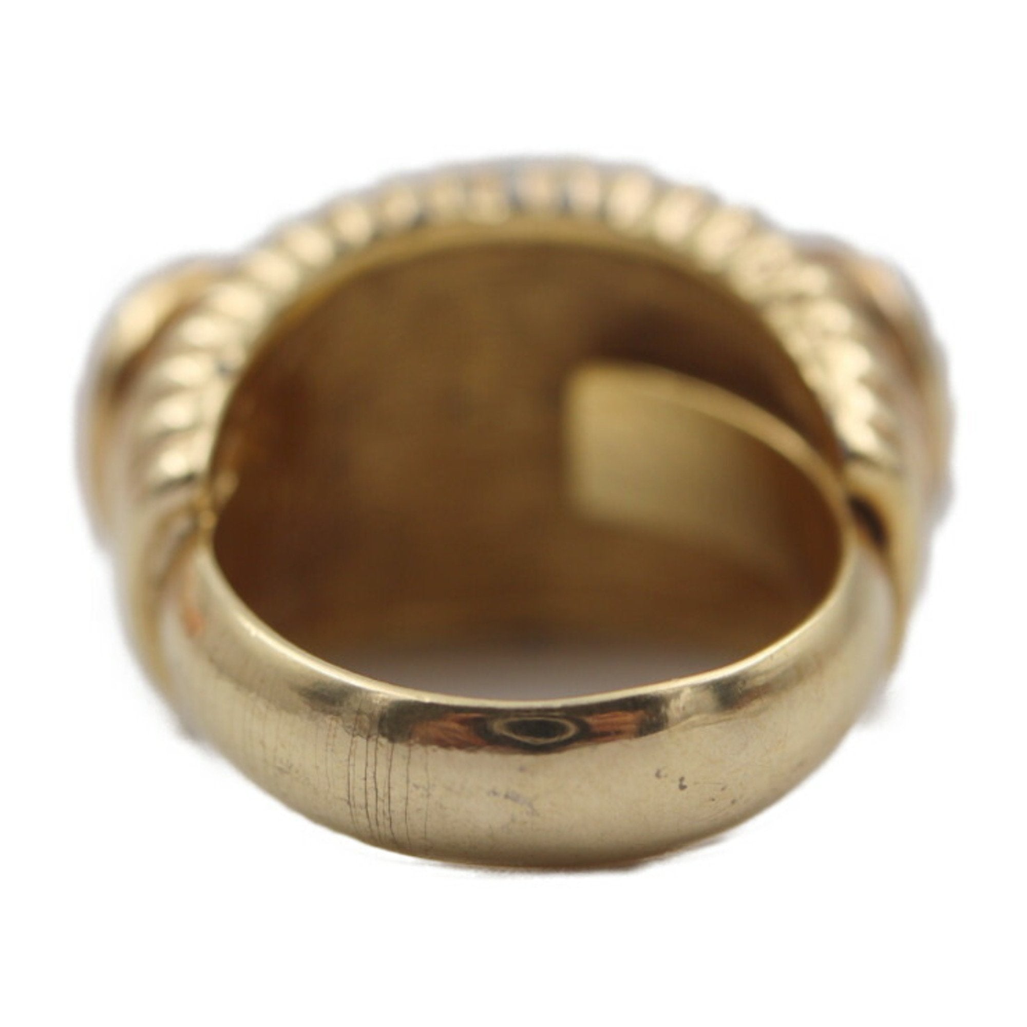 Christian Dior Gold Metal Band Ring ()