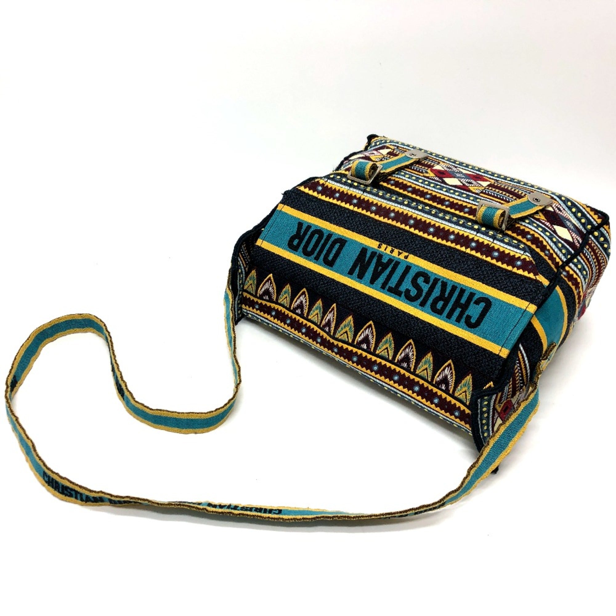 Christian Dior Blue Cloth Shoulder Bag ()