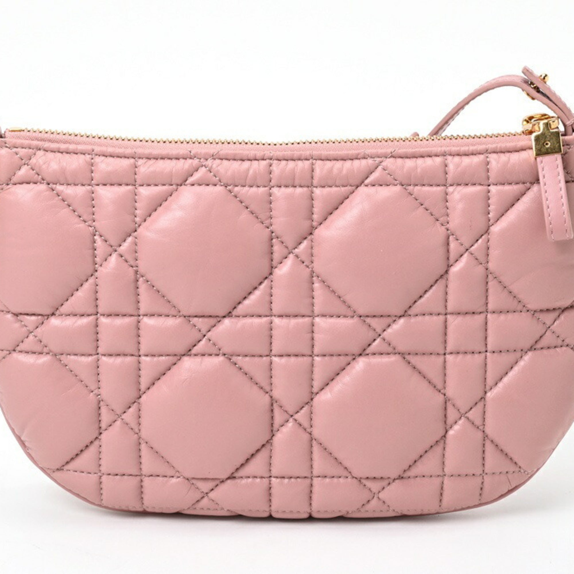 Christian Dior Pink Leather Shoulder Bag ()