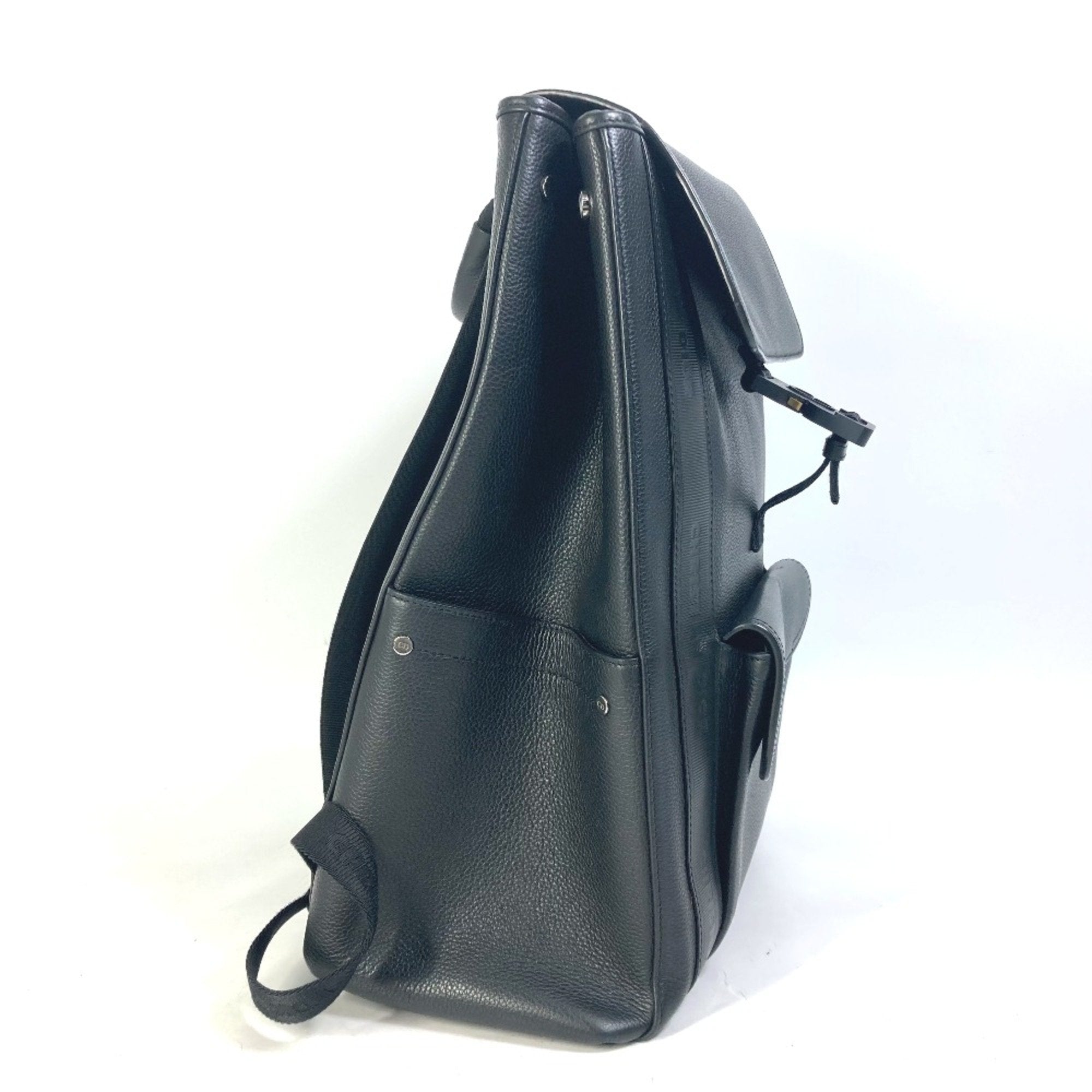 Christian Dior Black Leather Backpack ()