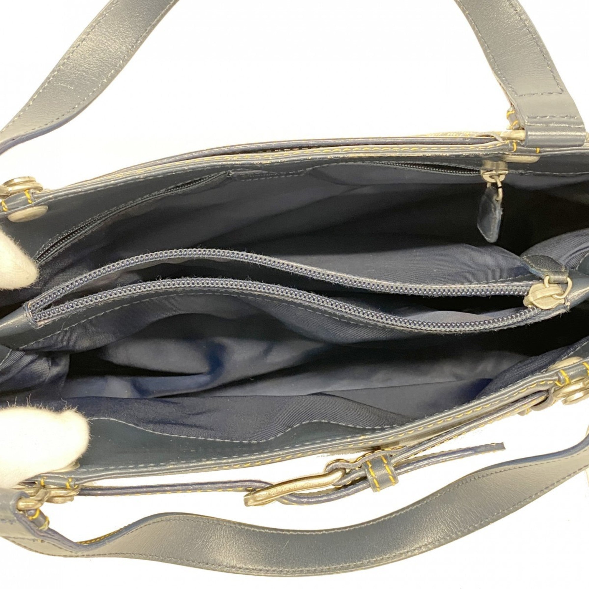 Christian Dior Navy Canvas Handbag ()
