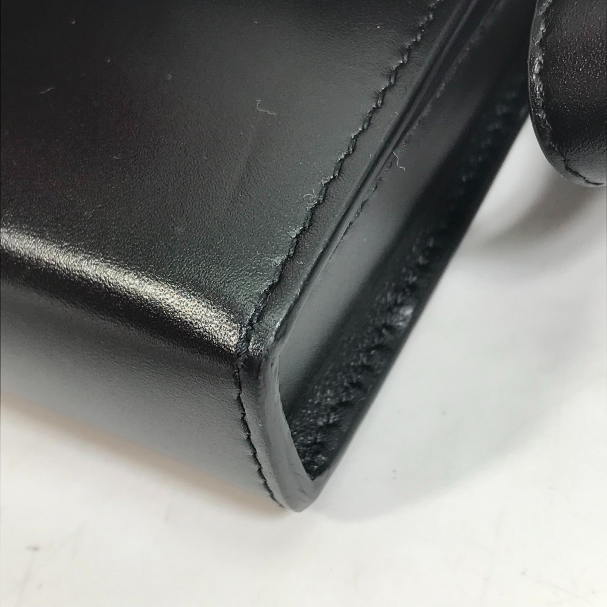 Christian Dior Black Leather Shoulder Bag ()