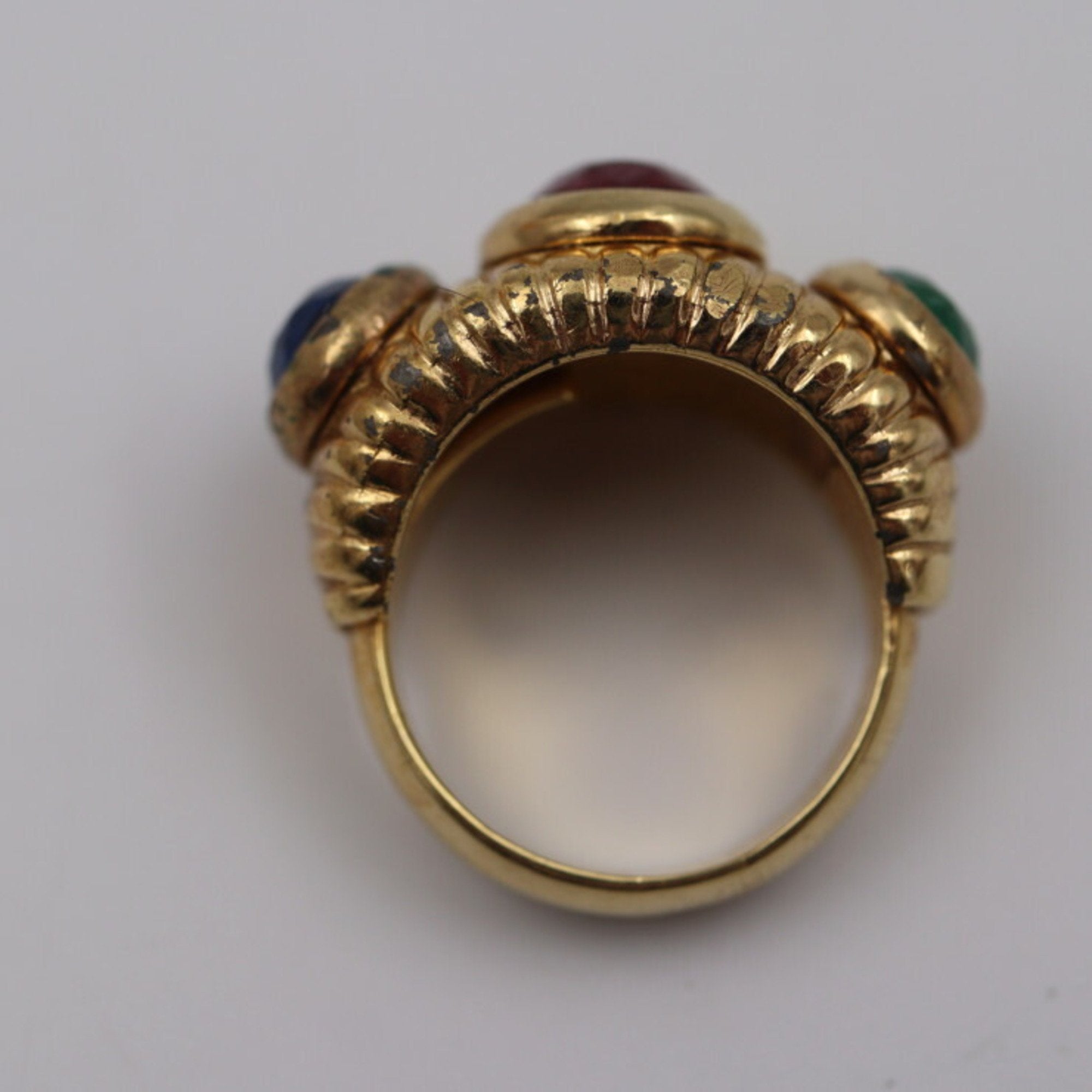 Christian Dior Gold Metal Band Ring ()