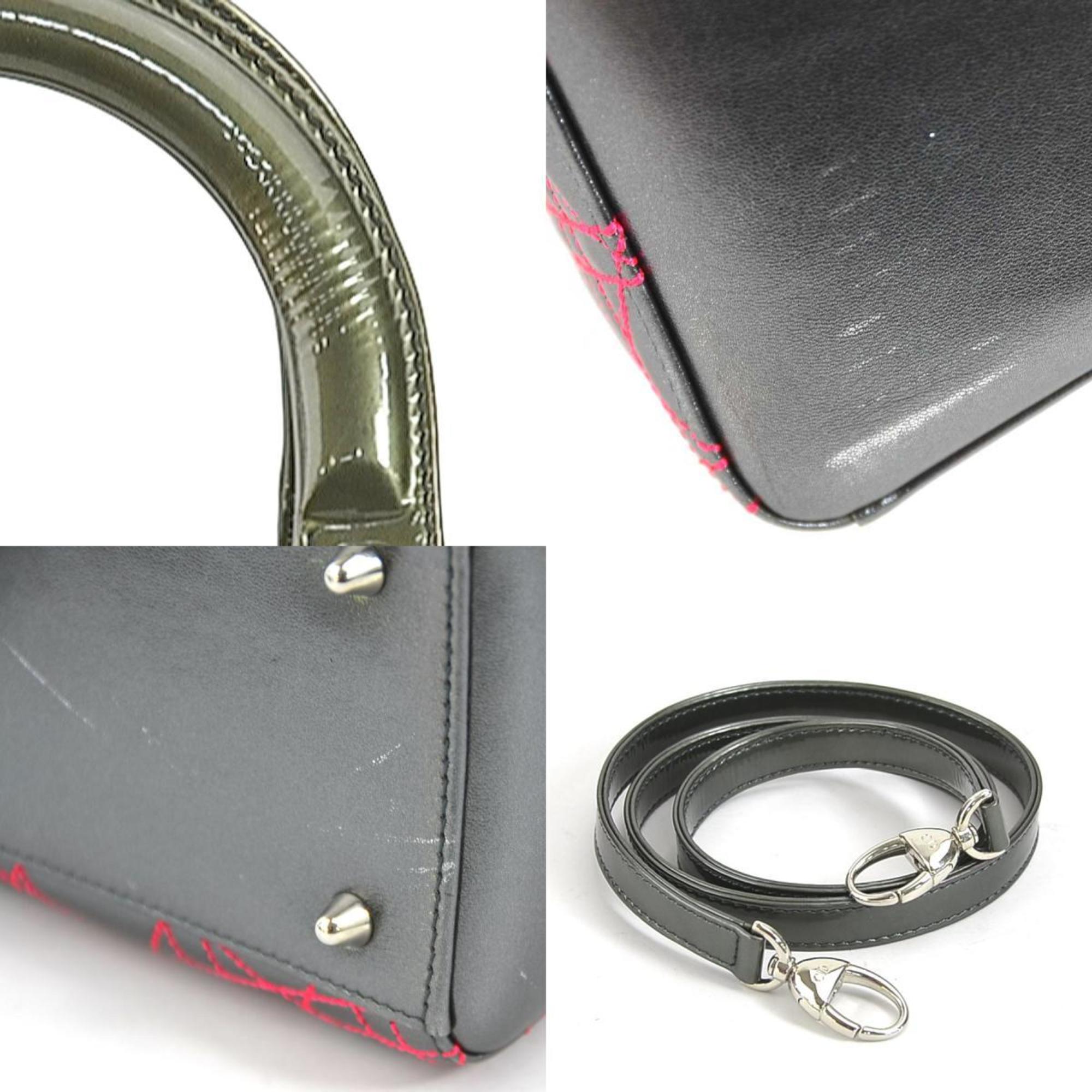 Christian Dior Metallic Green Leather Handbag Shoulder Bag ()