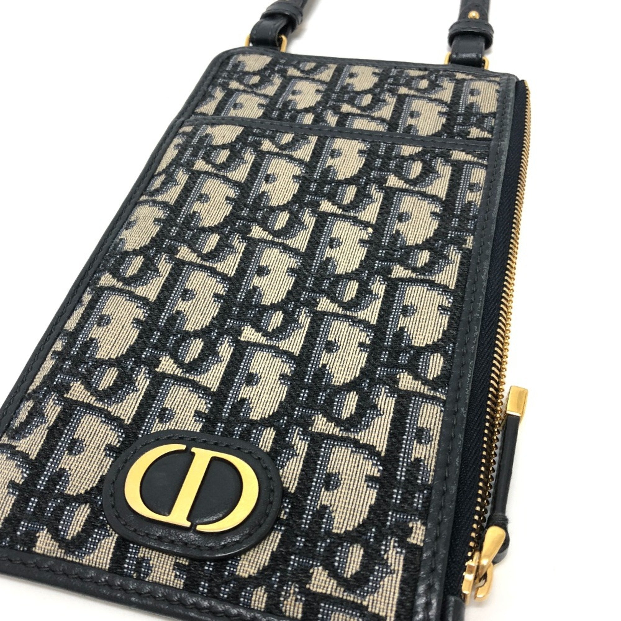 Christian Dior Navy Cloth Shoulder Bag ()