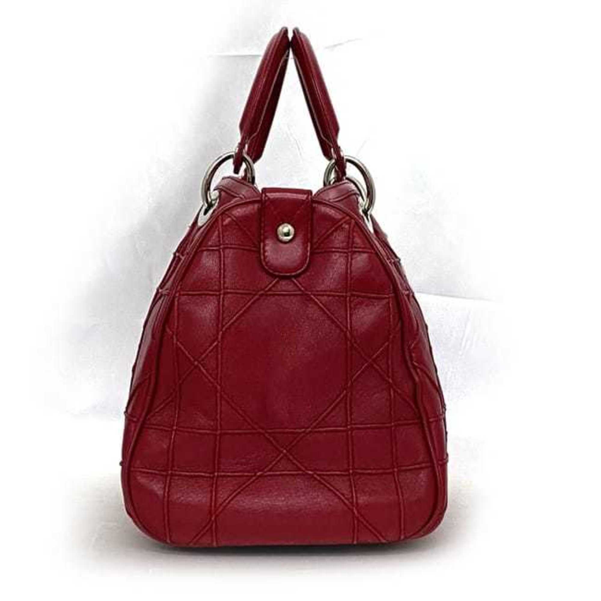 Christian Dior Pink Leather Handbag Shoulder Bag ()