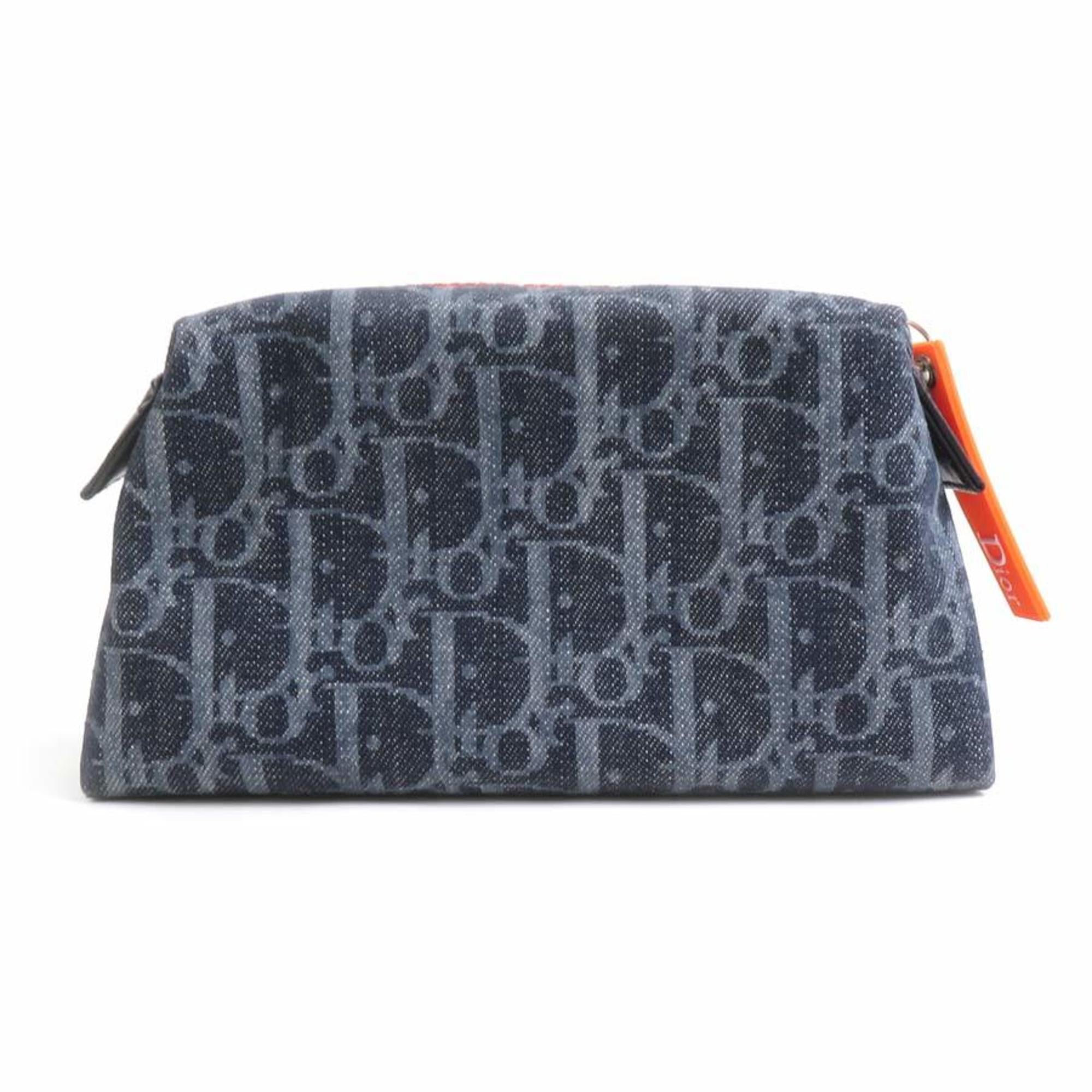 Christian Dior Navy Denim Pouch ()
