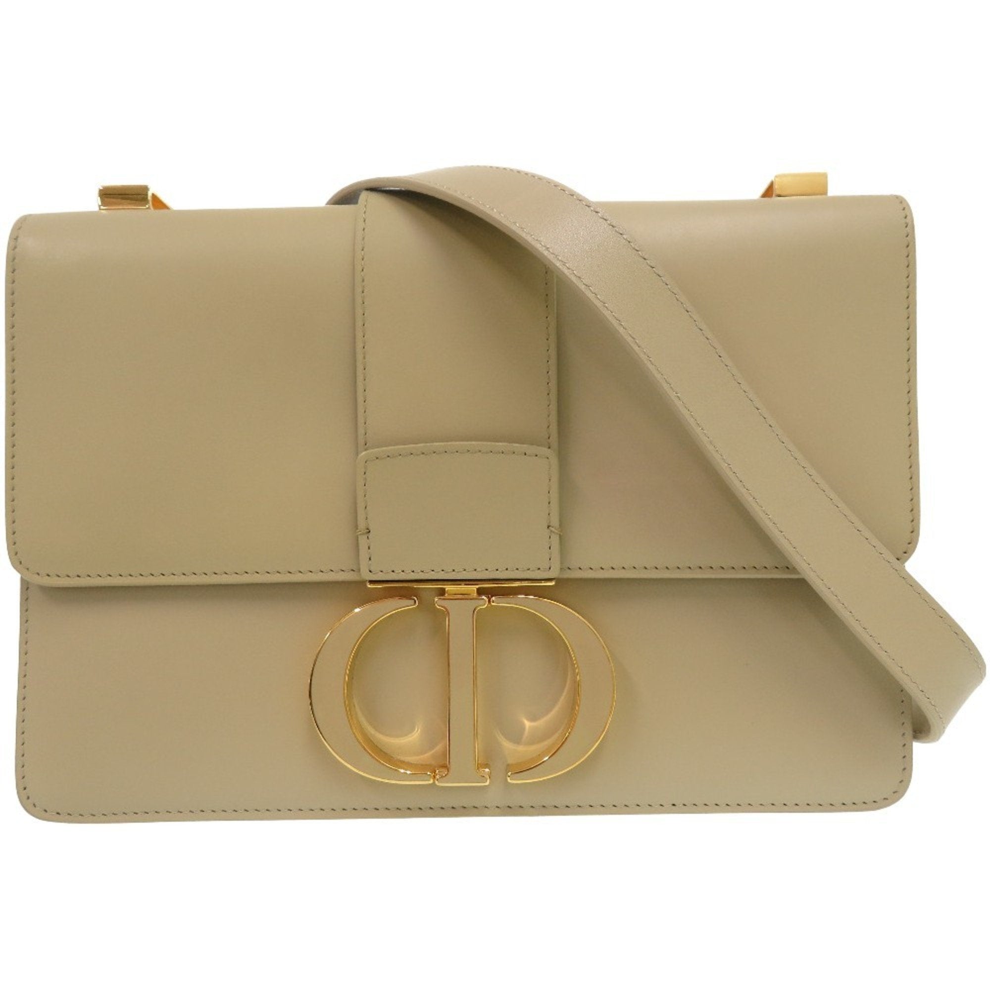 Christian Dior Beige Leather Shoulder Bag ()