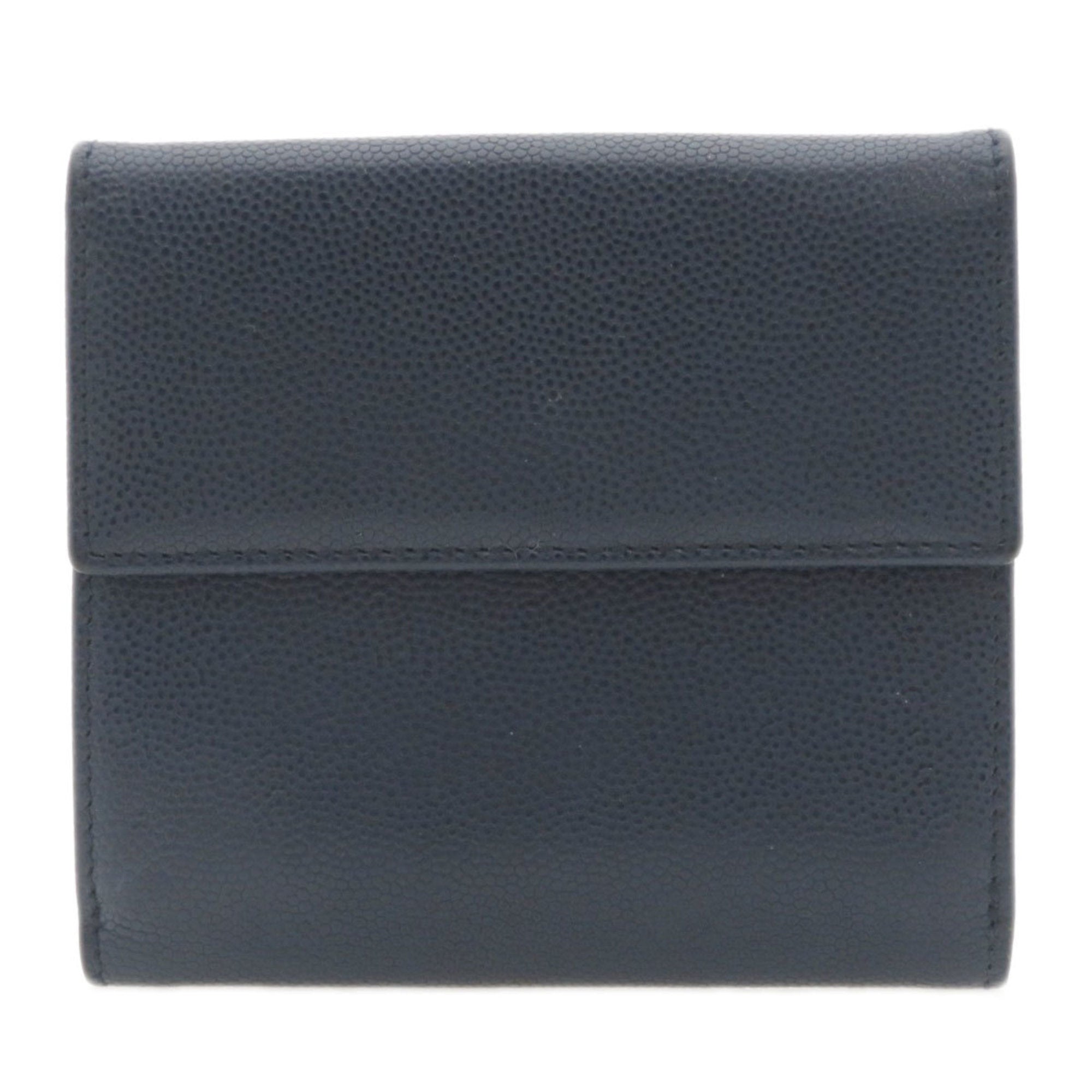 Christian Dior Navy Leather Wallet (Bi-Fold) ()