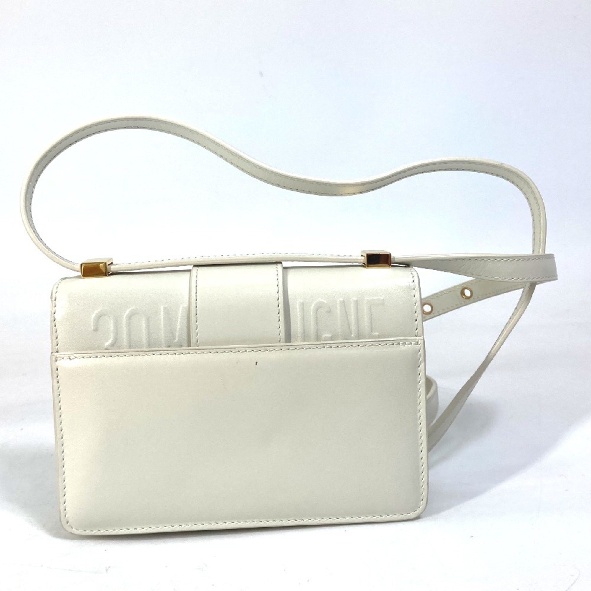 Christian Dior White Leather Shoulder Bag ()