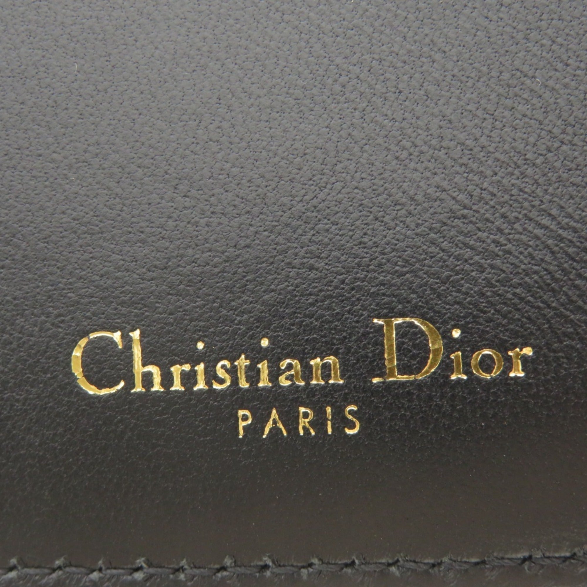 Christian Dior Black Leather Wallet (Bi-Fold) ()