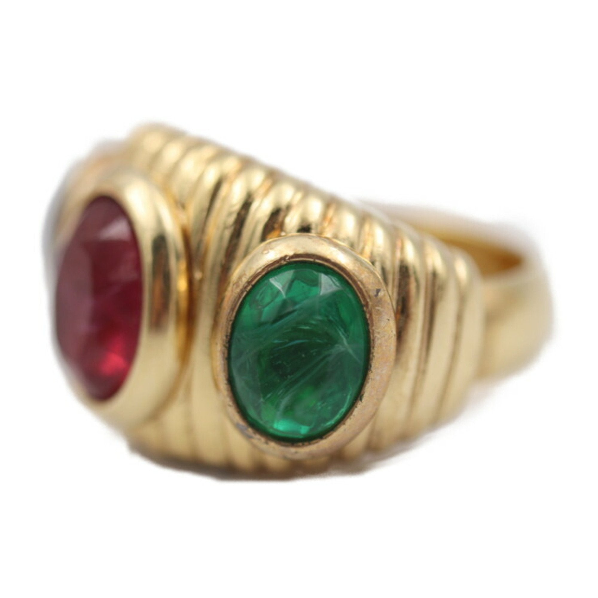 Christian Dior Gold Metal Band Ring ()