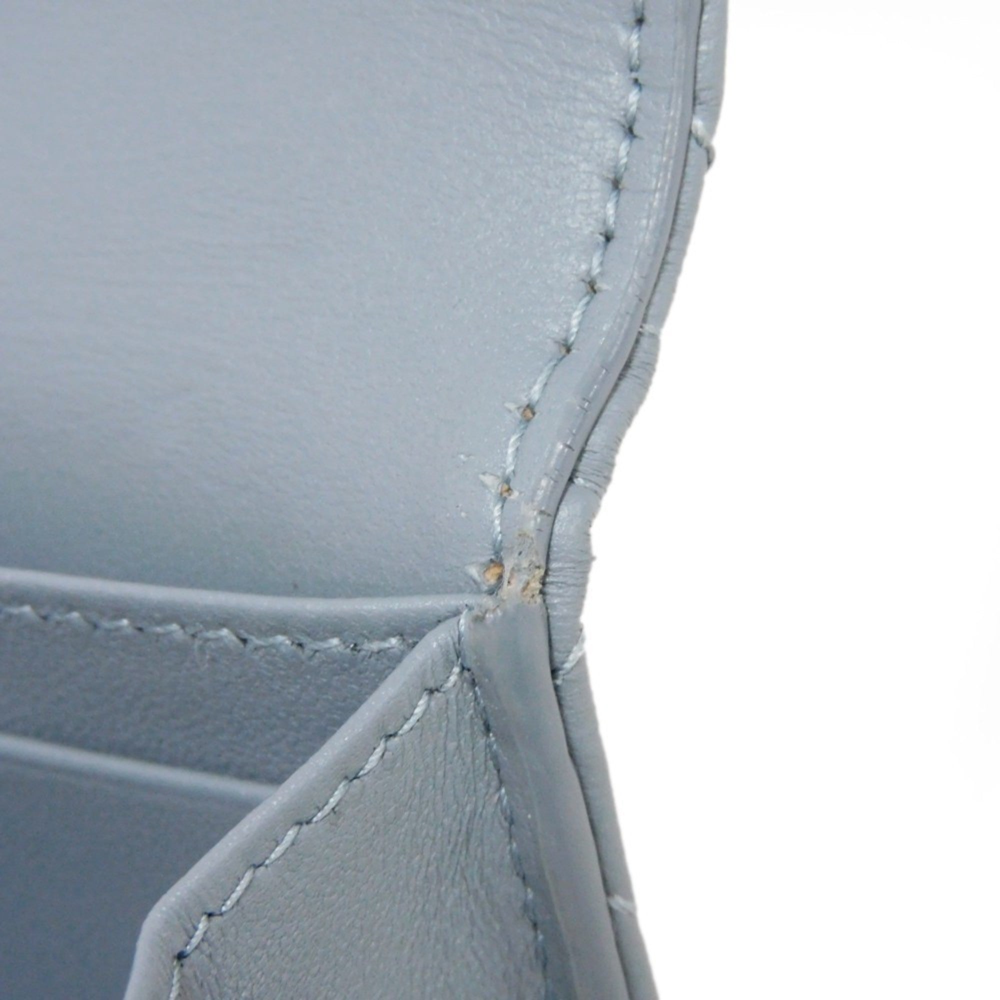 Christian Dior Gray Leather Wallet (Bi-Fold) ()