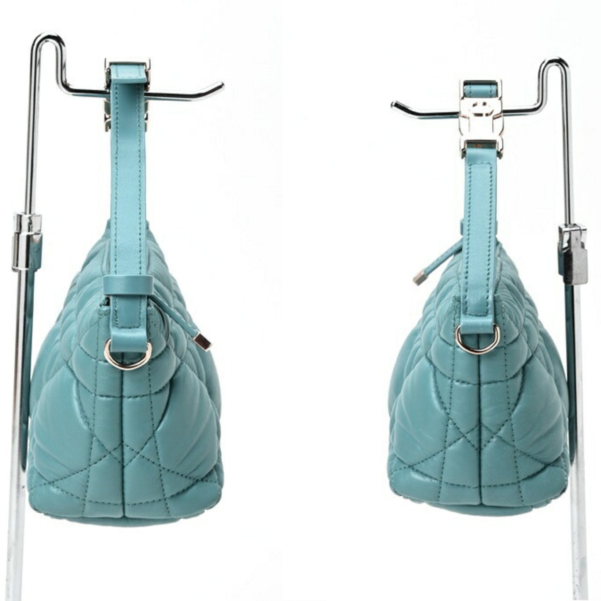 Christian Dior Blue Leather Handbag ()