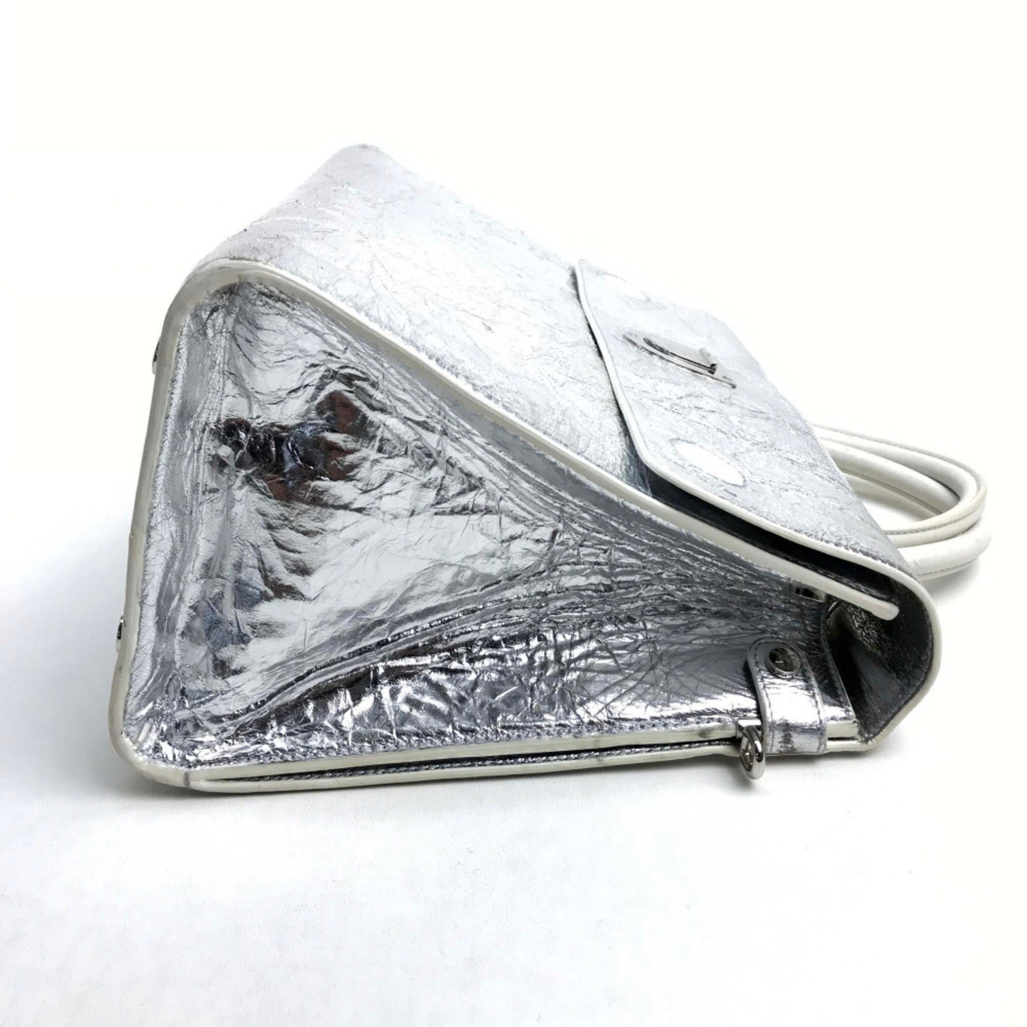 Christian Dior Silver Leather Handbag ()