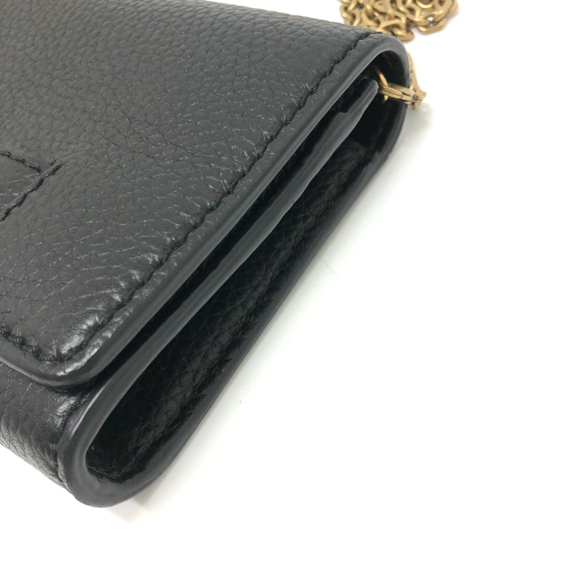Christian Dior Black Leather Shoulder Bag ()