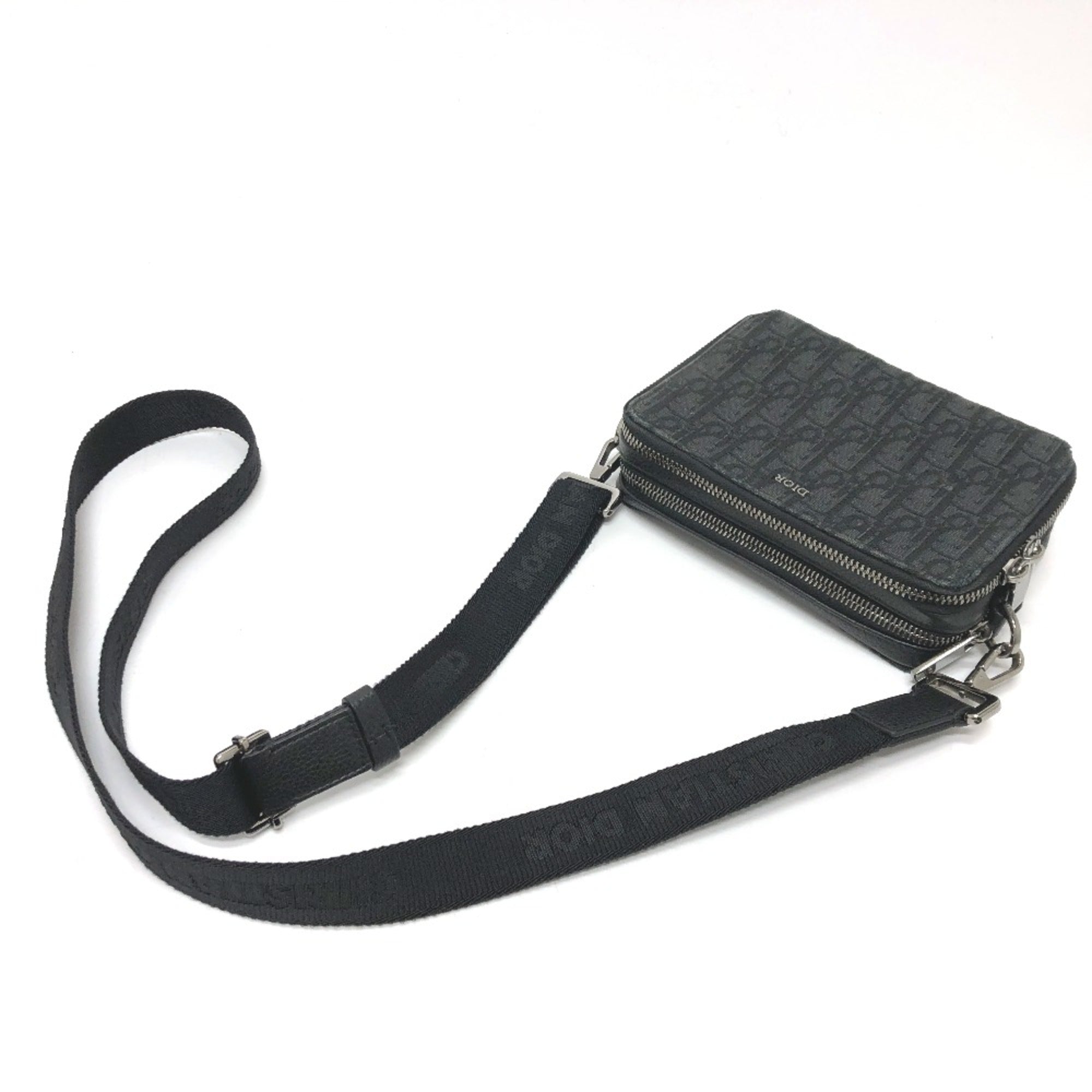 Christian Dior Navy Cloth Shoulder Bag ()