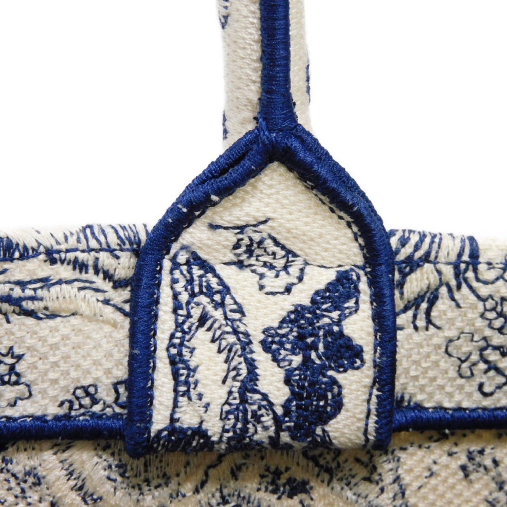 Christian Dior Blue Cotton Tote Bag ()