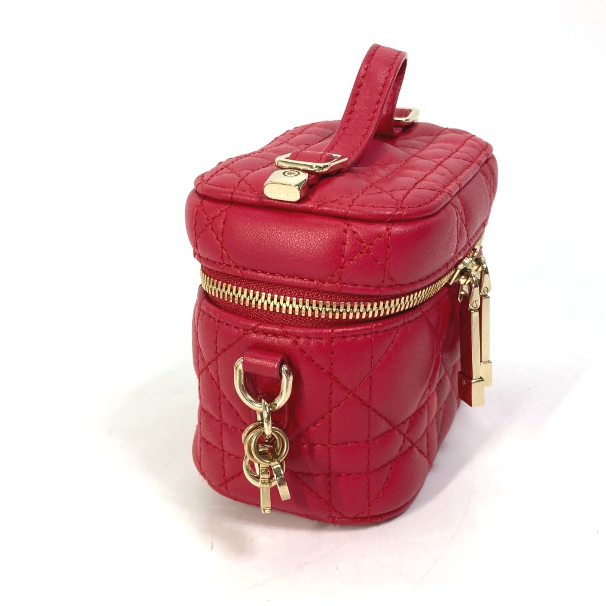 Christian Dior Red Leather Handbag ()