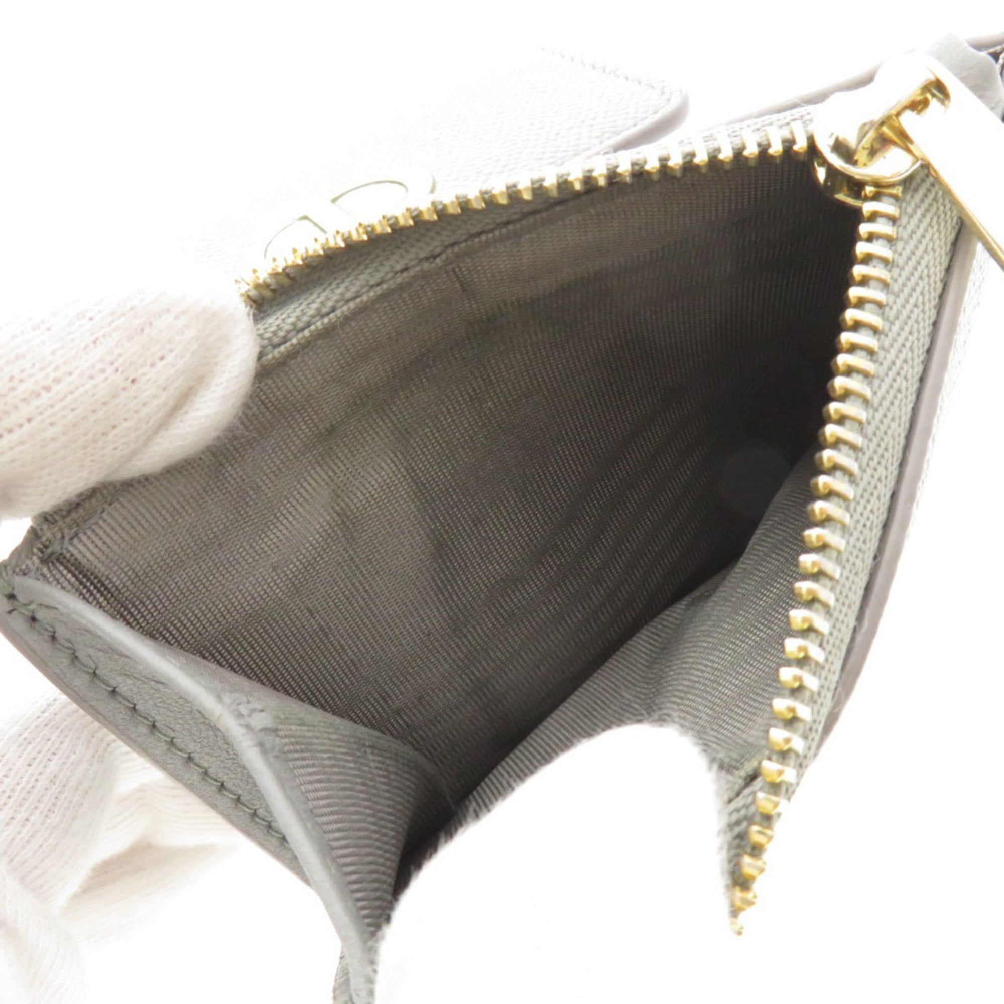 Christian Dior Gray Leather Wallet (Bi-Fold) ()
