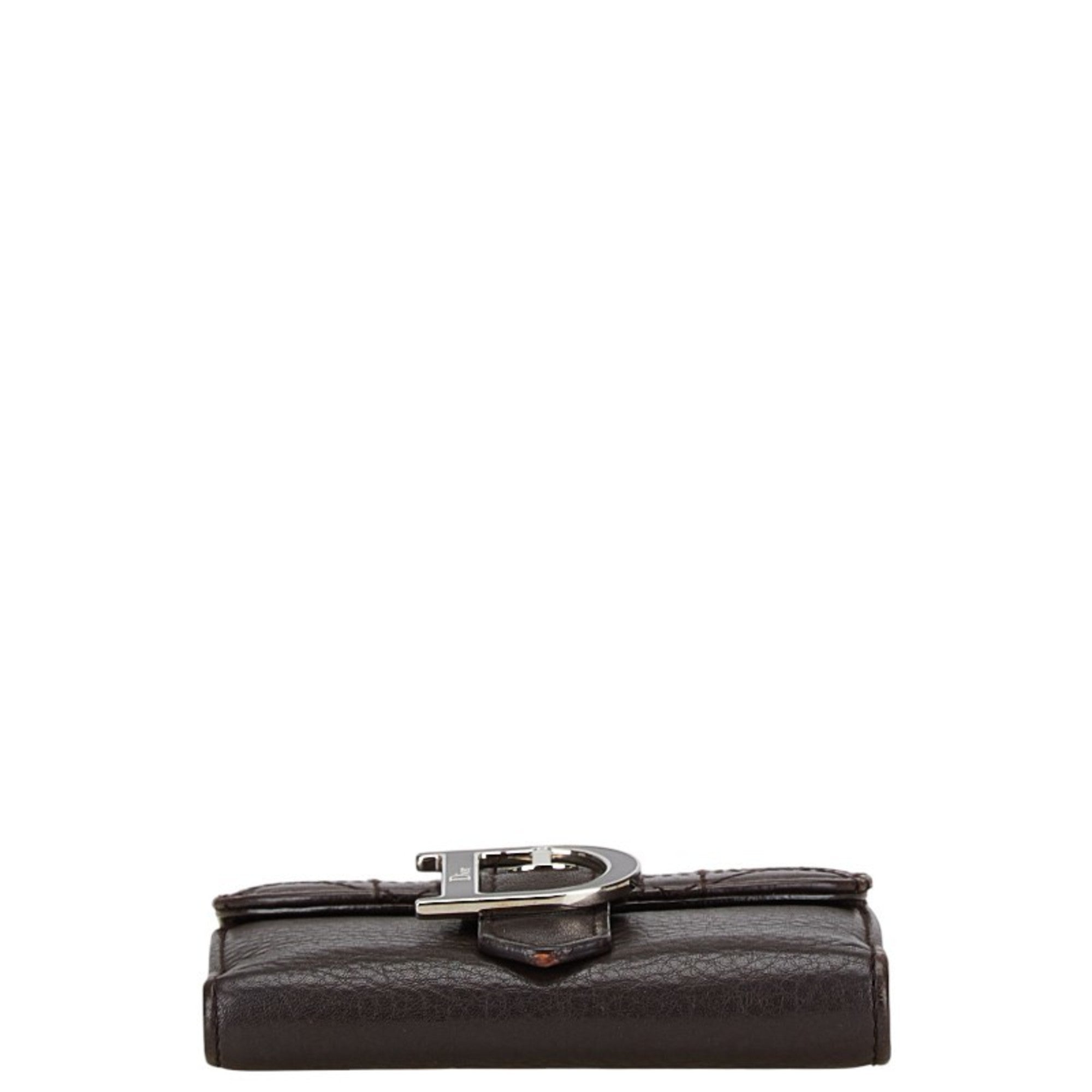 Christian Dior Brown Leather Wallet (Bi-Fold) ()