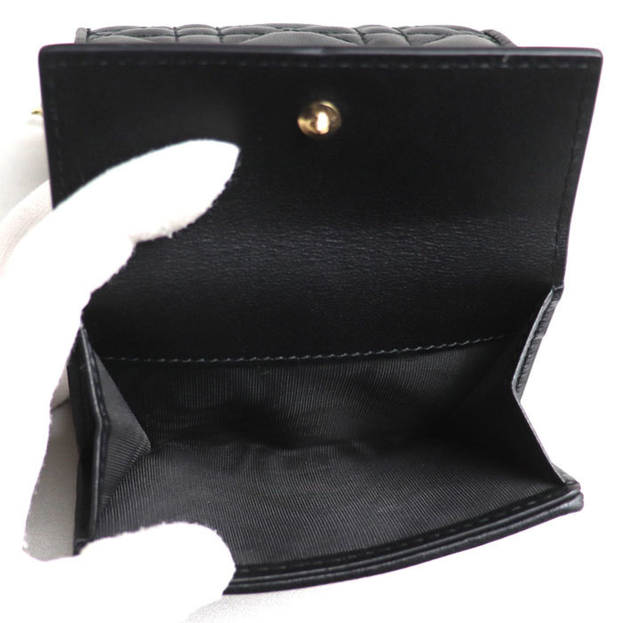 Christian Dior Black Leather Wallet (Bi-Fold) ()