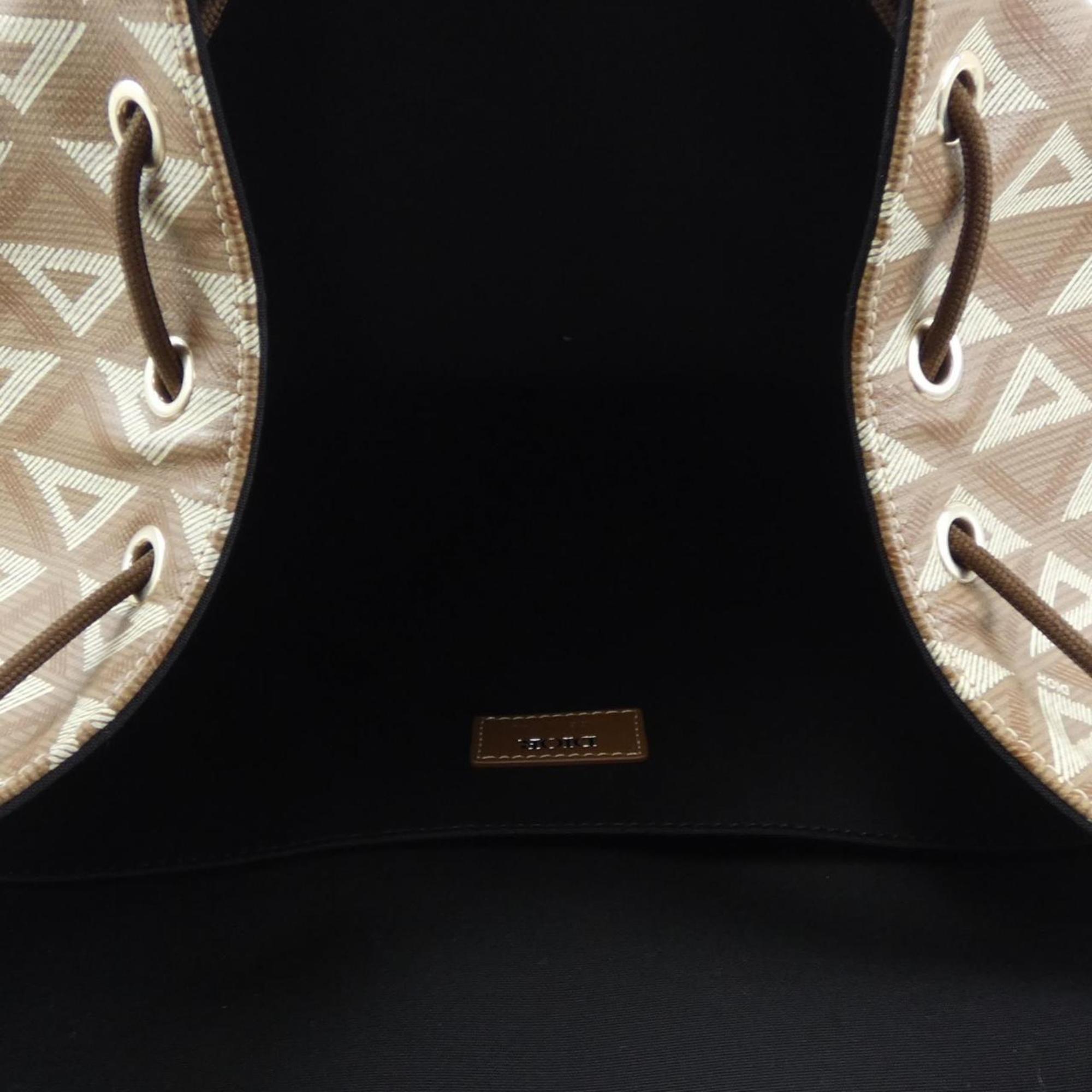 Christian Dior Beige Brown Backpack ()