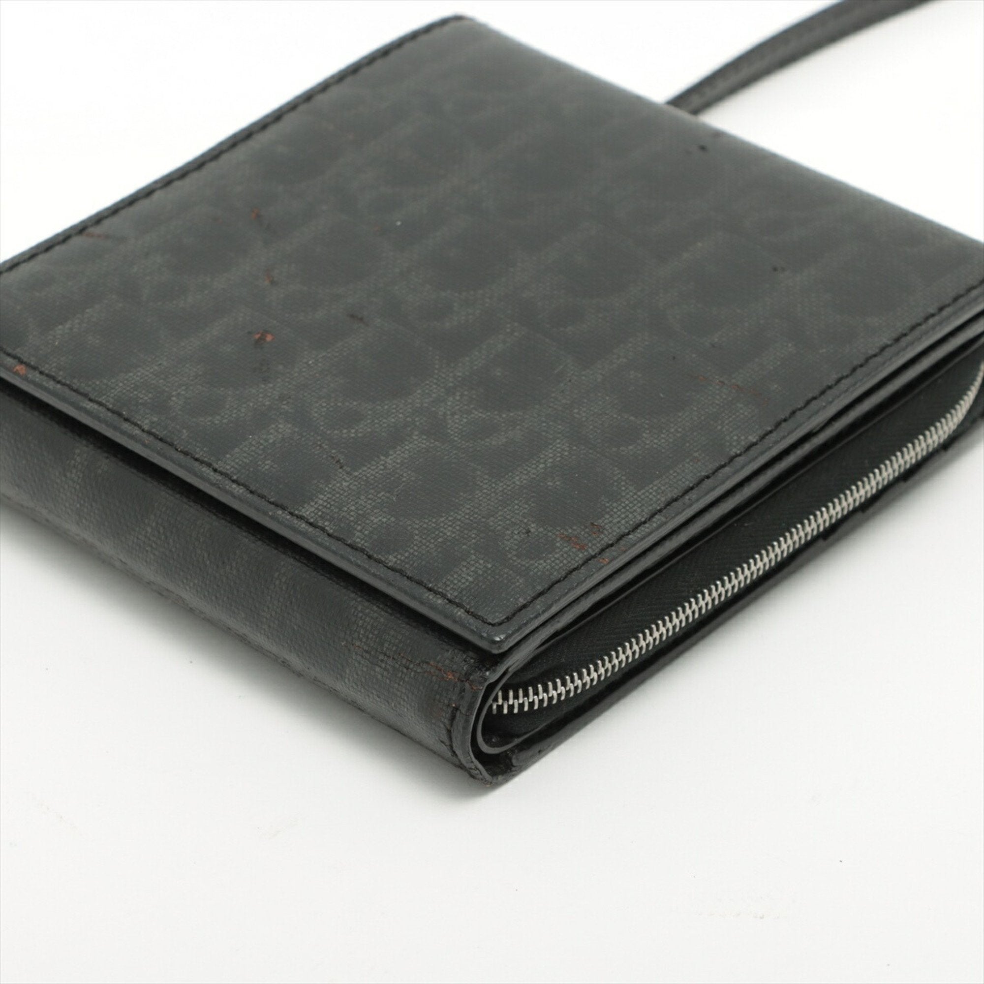 Christian Dior Black Leather Shoulder Bag Tote Bag ()