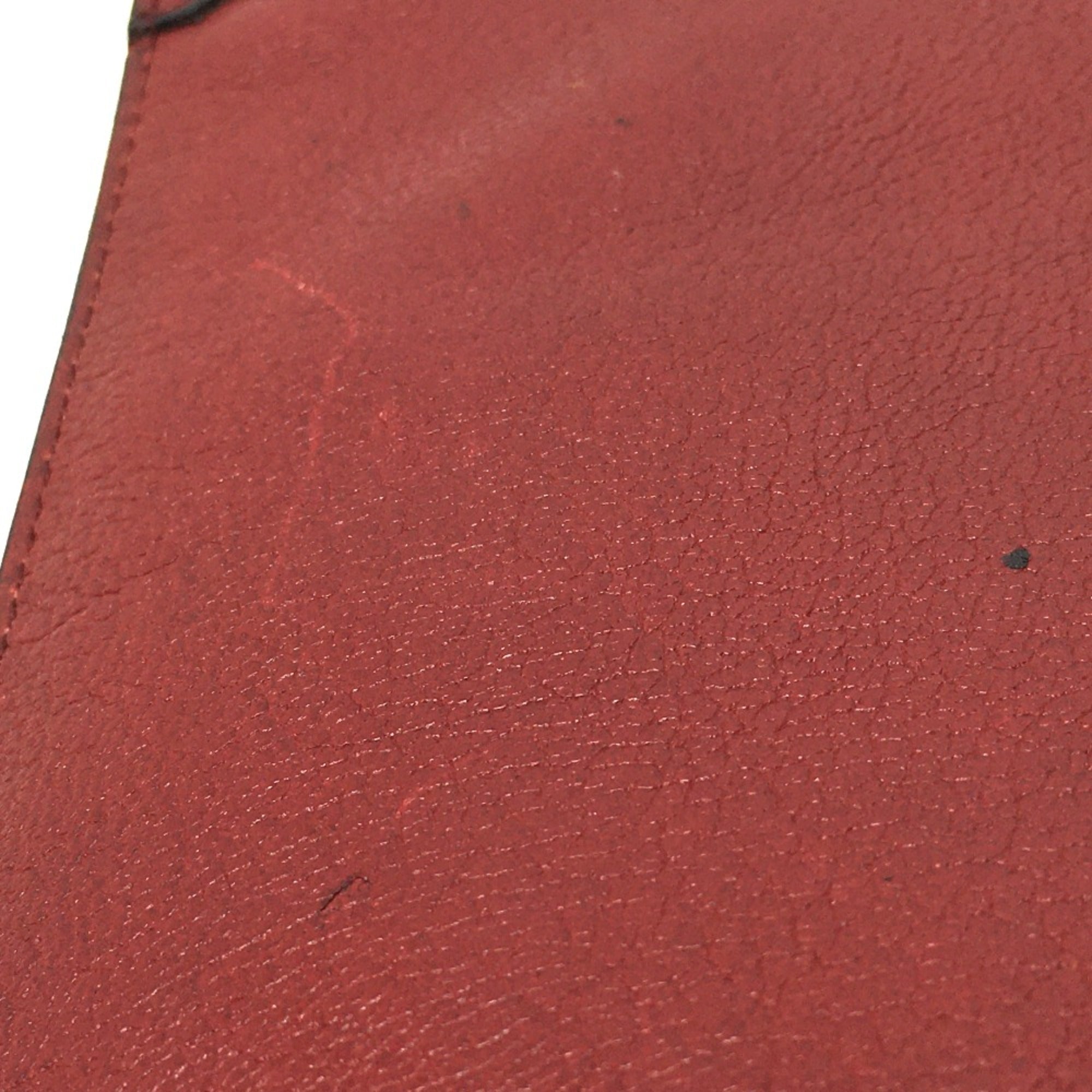 Christian Dior Red Leather Shoulder Bag ()