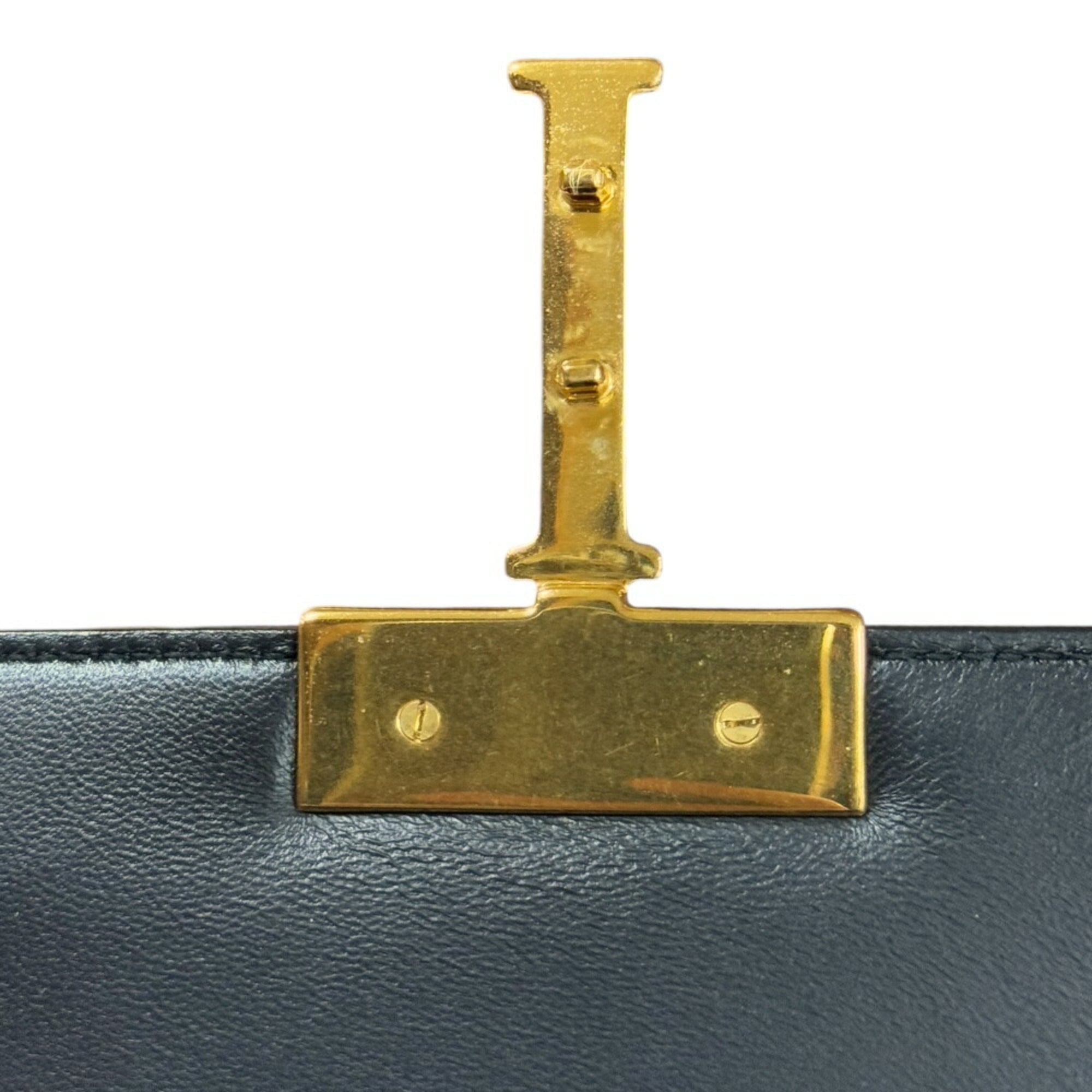 Christian Dior Black Leather Shoulder Bag ()