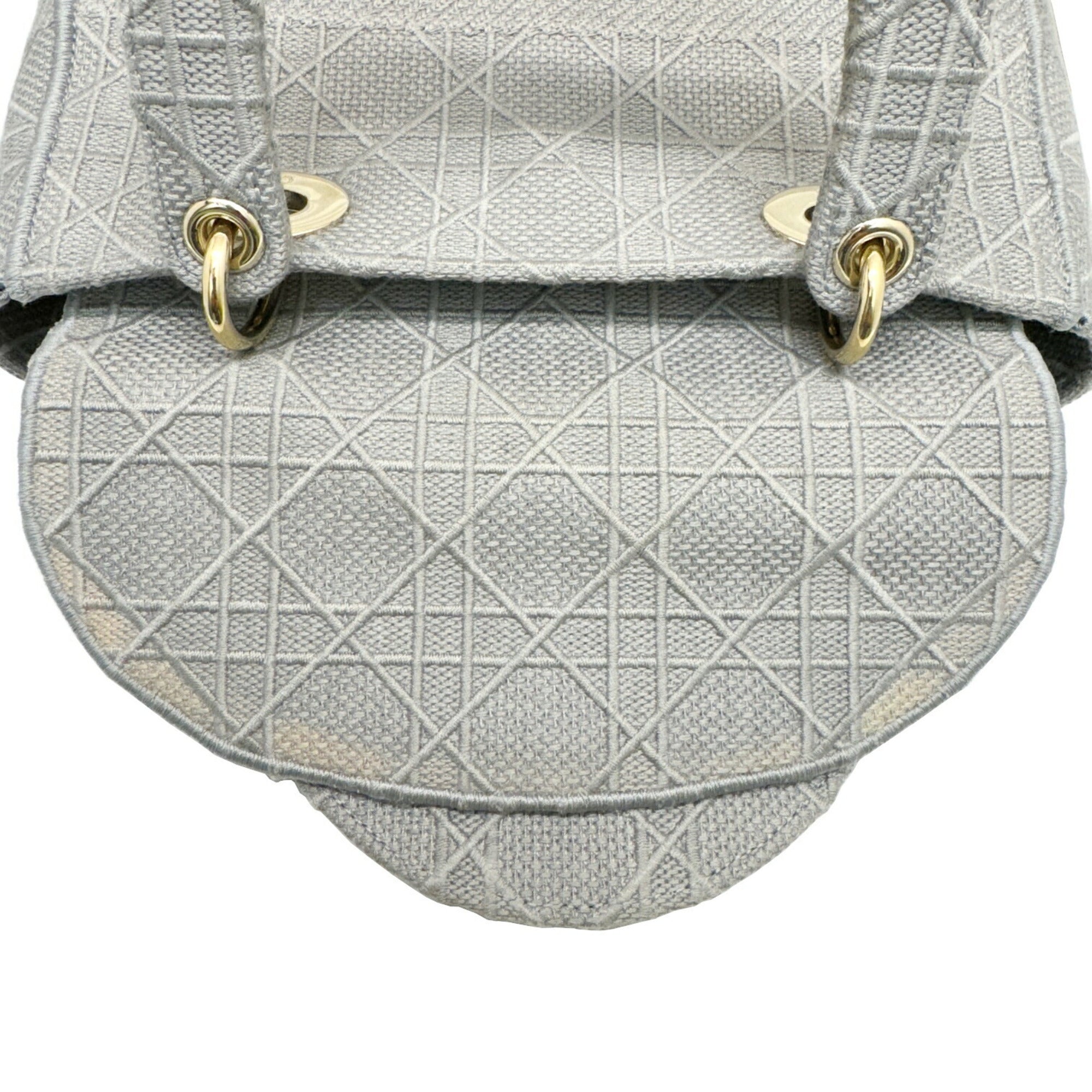 Christian Dior Gray Canvas Handbag Shoulder Bag ()