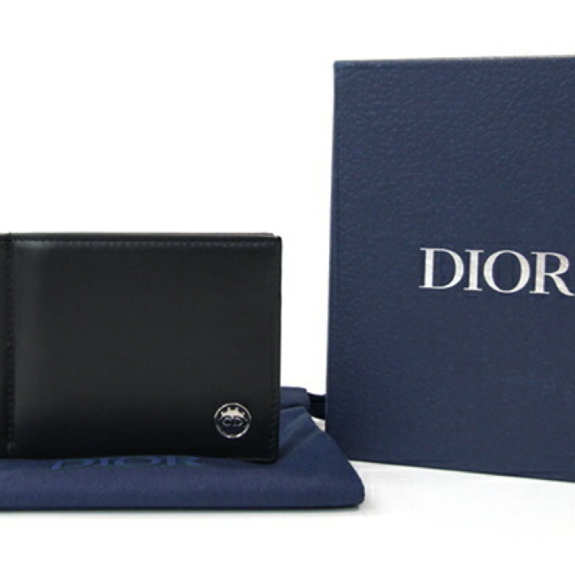 Christian Dior Black Leather Money Clip ()