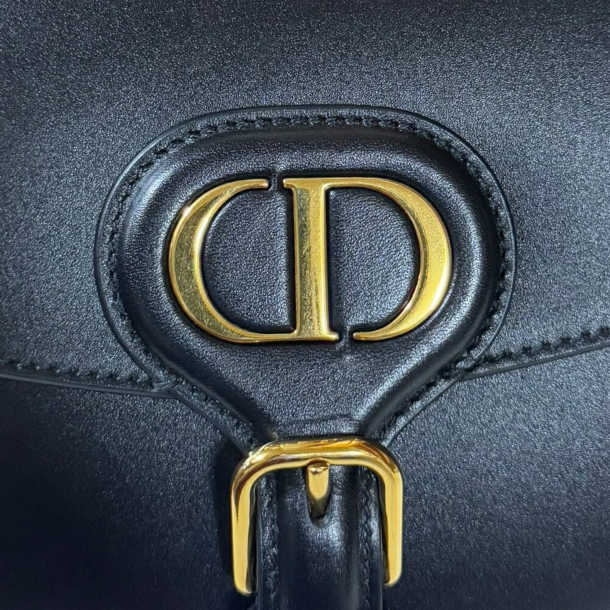 Christian Dior Black Leather Shoulder Bag ()