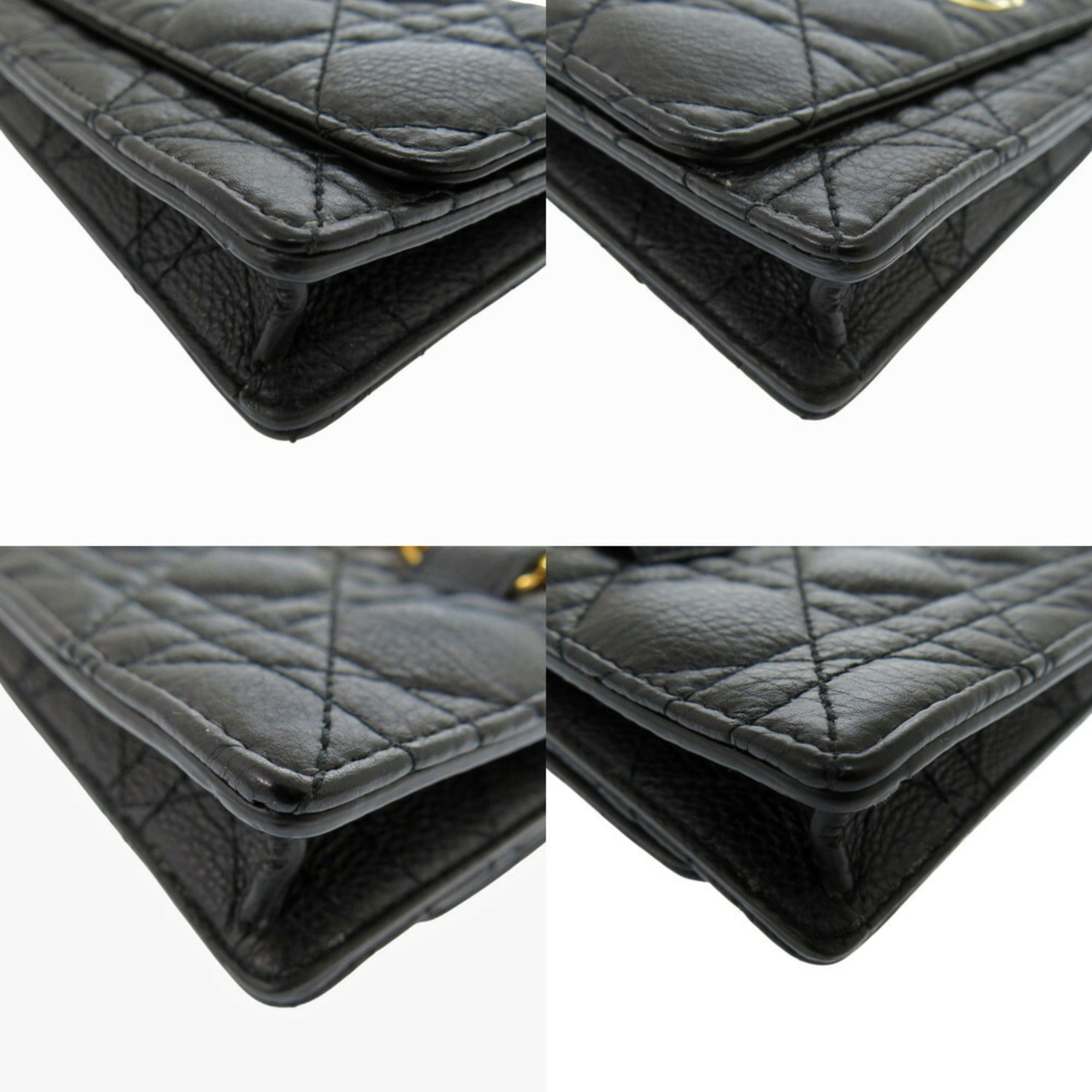Christian Dior Black Leather Fanny Pack Pouch ()