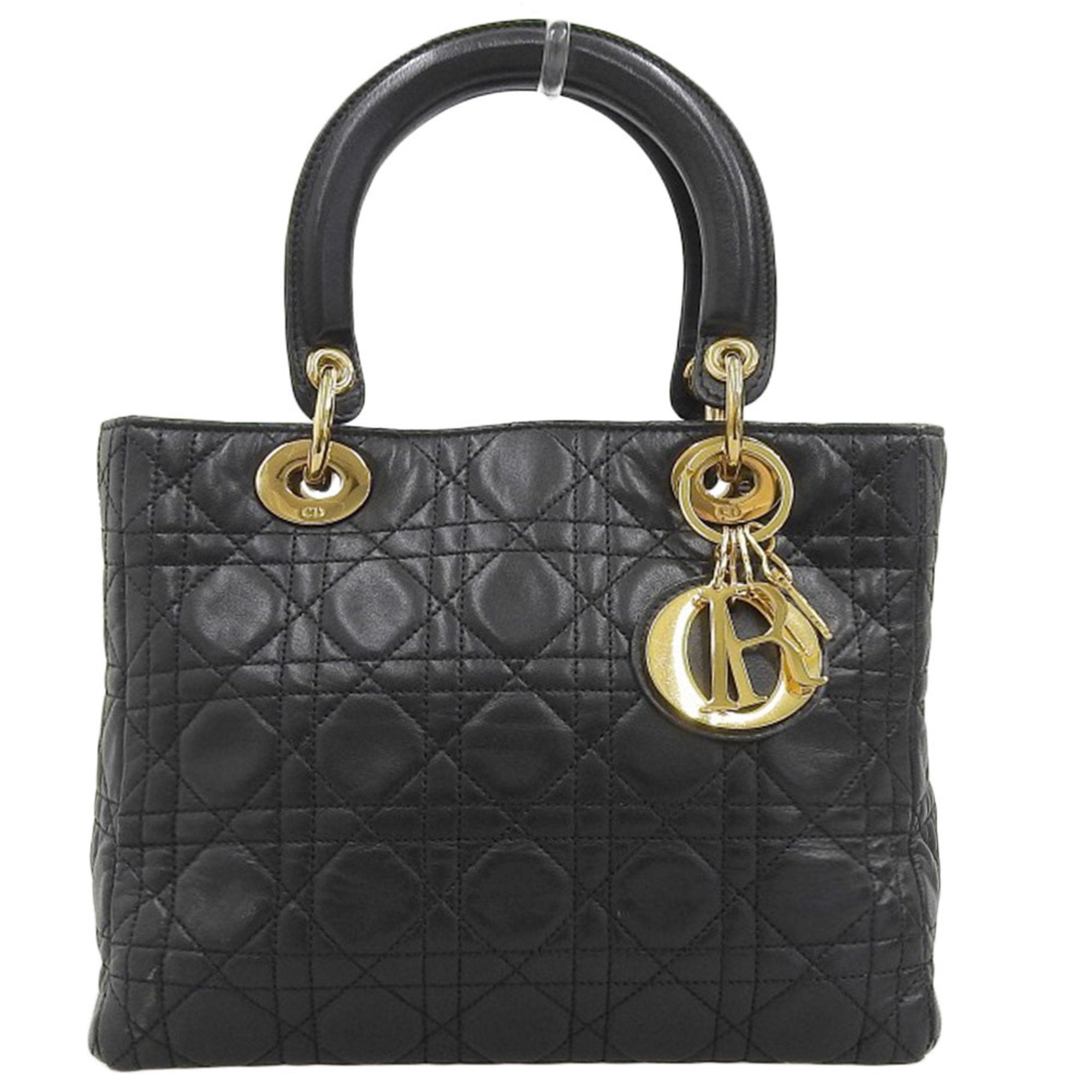 Christian Dior Black Leather Handbag ()