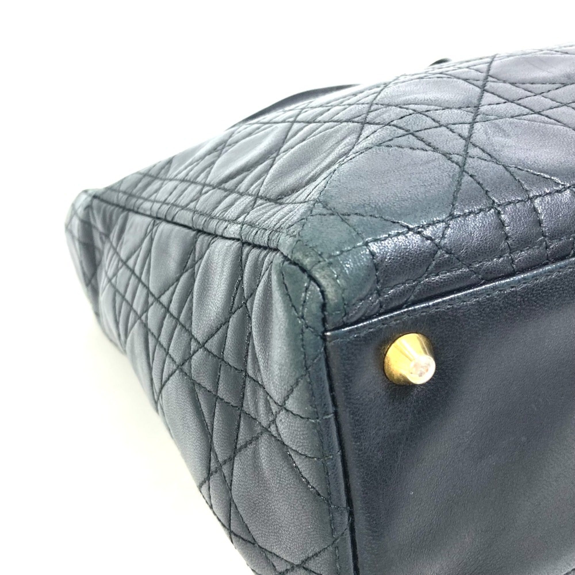 Christian Dior Black Leather Handbag ()