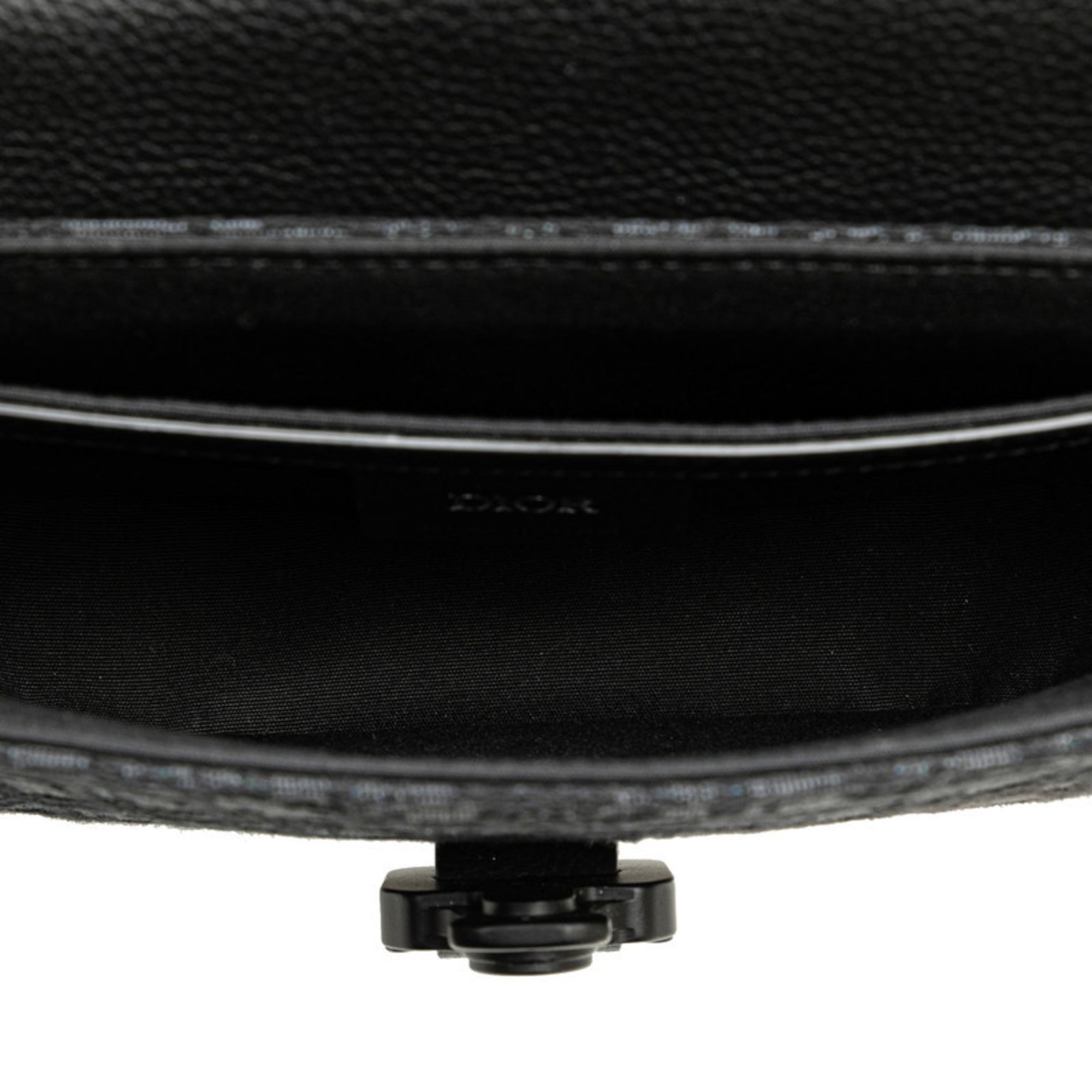 Christian Dior Black Canvas Leather Shoulder Bag ()