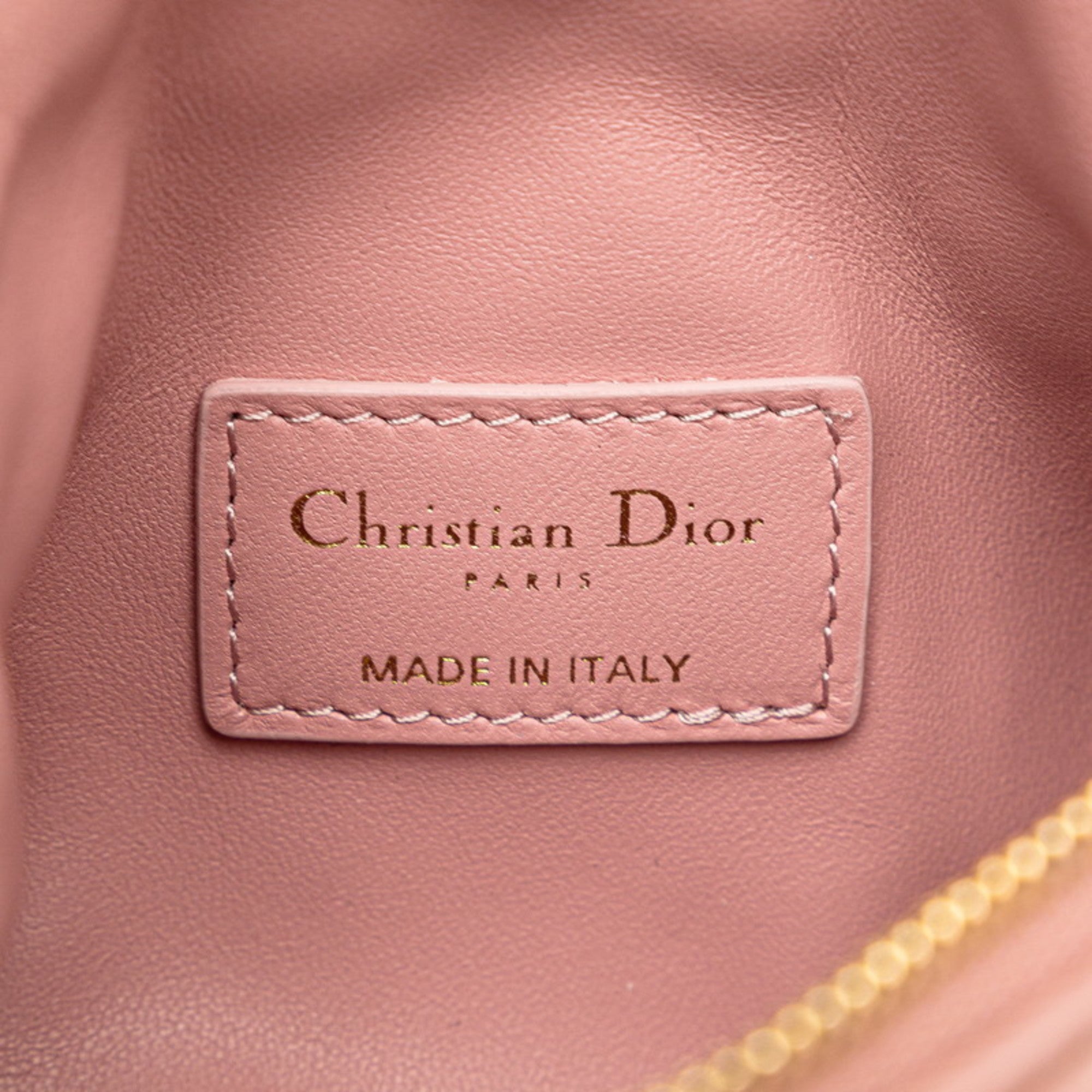 Christian Dior Pink Leather Pouch ()