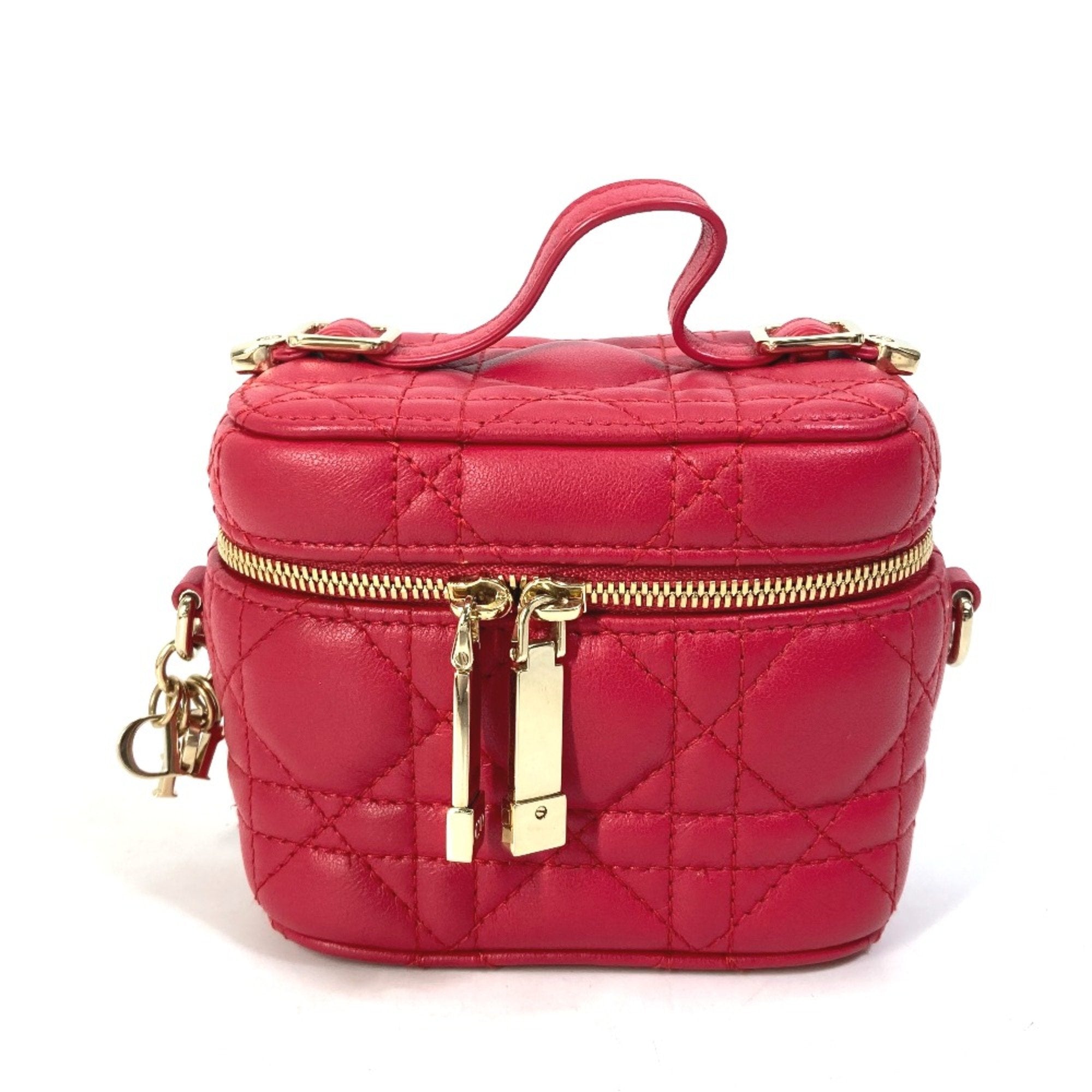 Christian Dior Red Leather Handbag ()